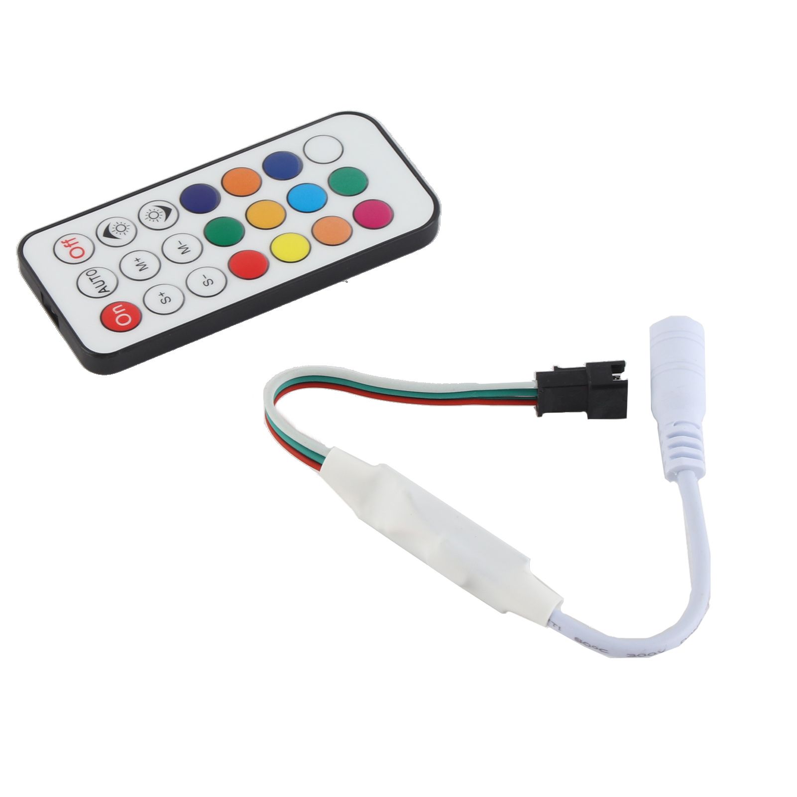 21 Keys RF Mini Wireless Remote Dimmer Controller WC2811 2812B Full Color Adjustable Brightness Effect RF LED Dimmer - Image 5