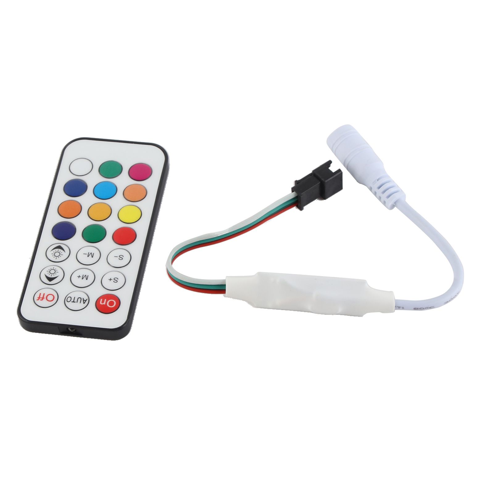 21 Keys RF Mini Wireless Remote Dimmer Controller WC2811 2812B Full Color Adjustable Brightness Effect RF LED Dimmer - Image 6