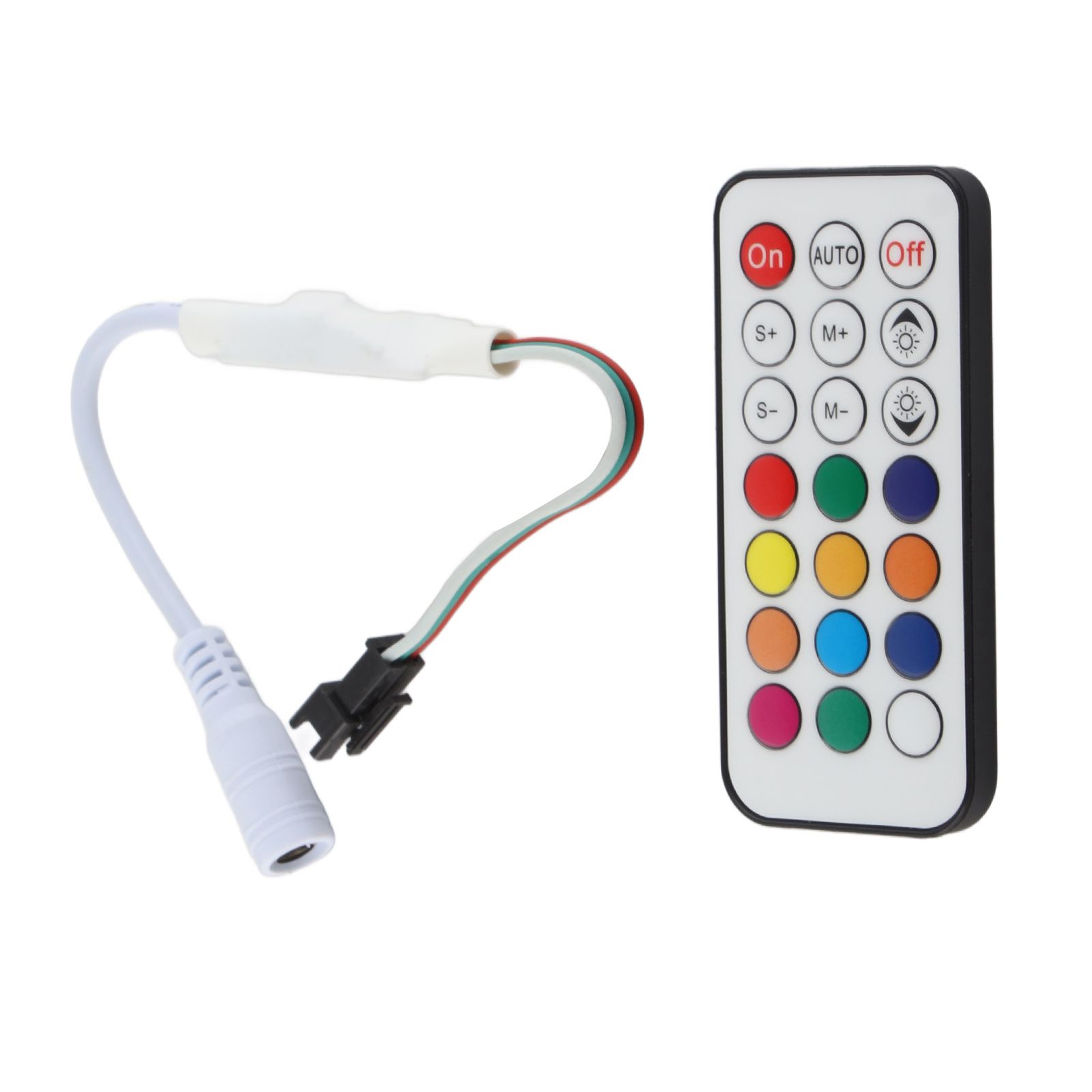 21 Keys RF Mini Wireless Remote Dimmer Controller WC2811 2812B Full Color Adjustable Brightness Effect RF LED Dimmer - Image 7