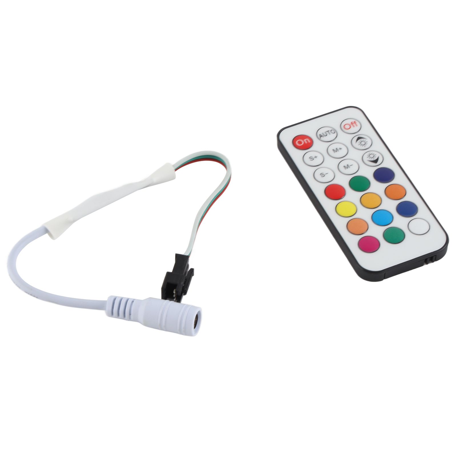 21 Keys RF Mini Wireless Remote Dimmer Controller WC2811 2812B Full Color Adjustable Brightness Effect RF LED Dimmer - Image 8