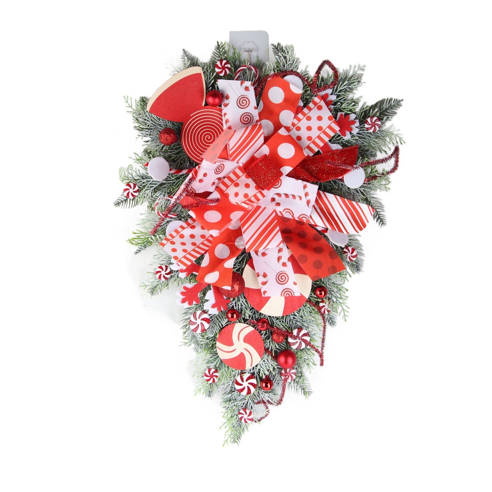 Christmas Garland Hanging Simulation Wreath for Living Room Bedroom Office Wedding Birthday - Image 1