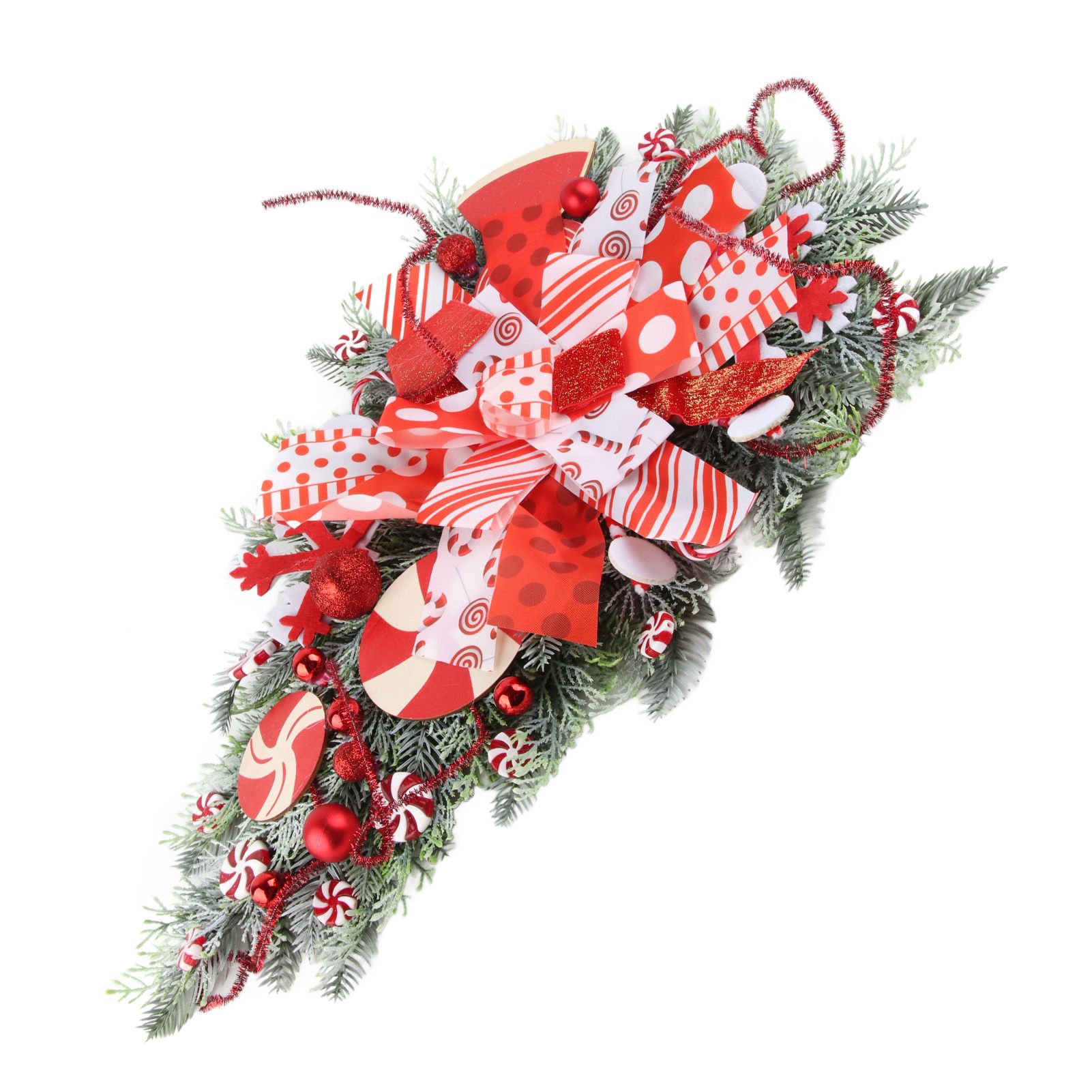 Christmas Garland Hanging Simulation Wreath for Living Room Bedroom Office Wedding Birthday - Image 2
