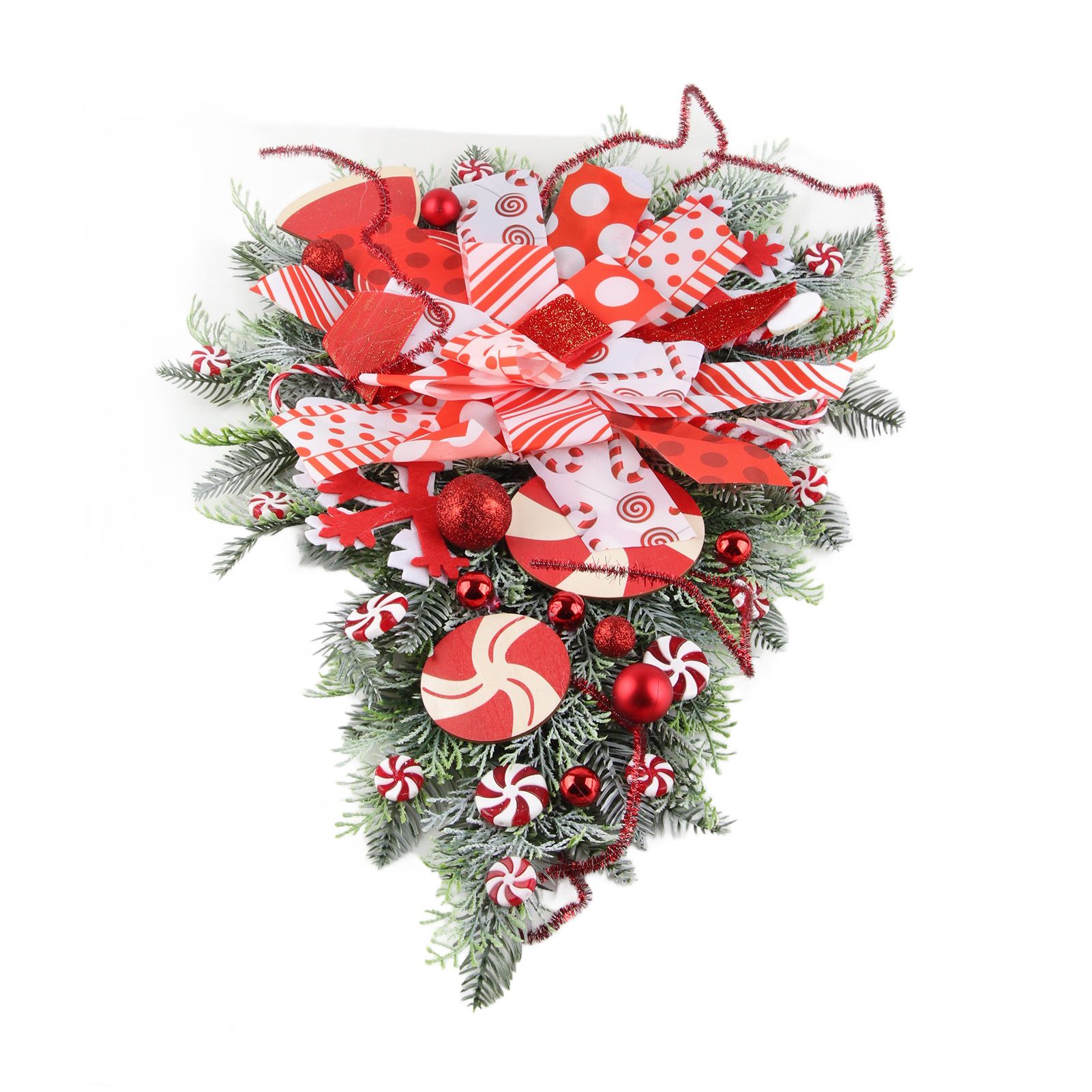 Christmas Garland Hanging Simulation Wreath for Living Room Bedroom Office Wedding Birthday - Image 4