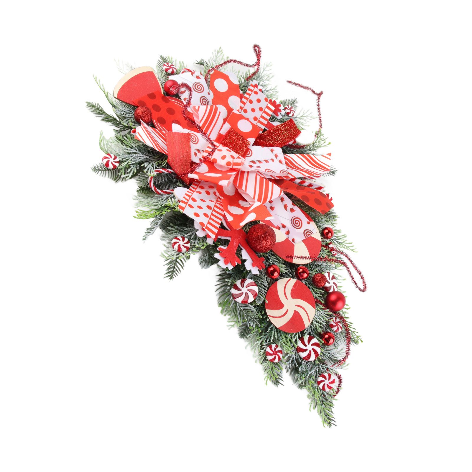 Christmas Garland Hanging Simulation Wreath for Living Room Bedroom Office Wedding Birthday - Image 7