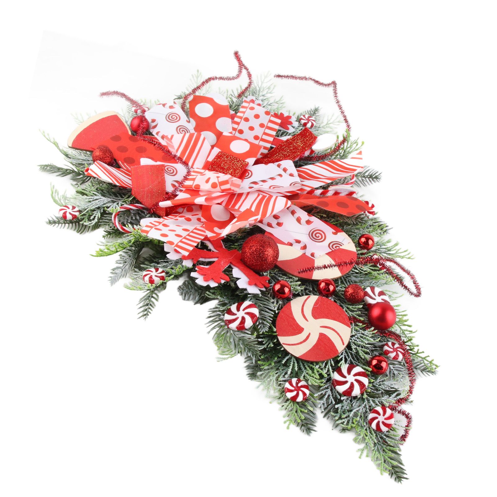 Christmas Garland Hanging Simulation Wreath for Living Room Bedroom Office Wedding Birthday - Image 8