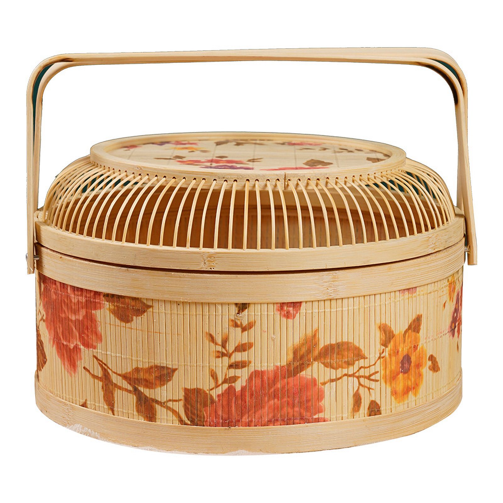 Rattan Small Bamboo Basket Hand Woven Children's Bamboo Woven Straw Bag - Image 1