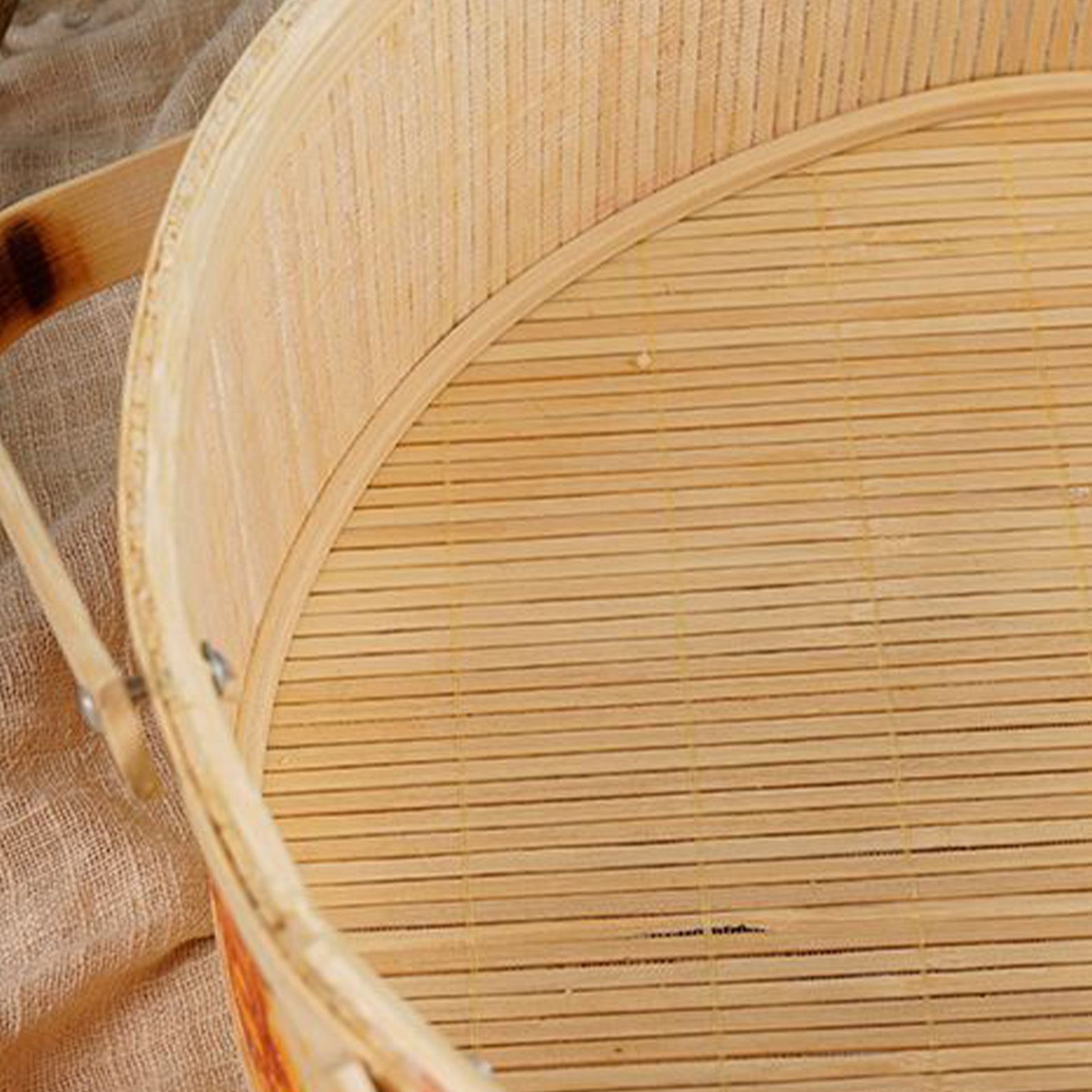 Rattan Small Bamboo Basket Hand Woven Children's Bamboo Woven Straw Bag - Image 4