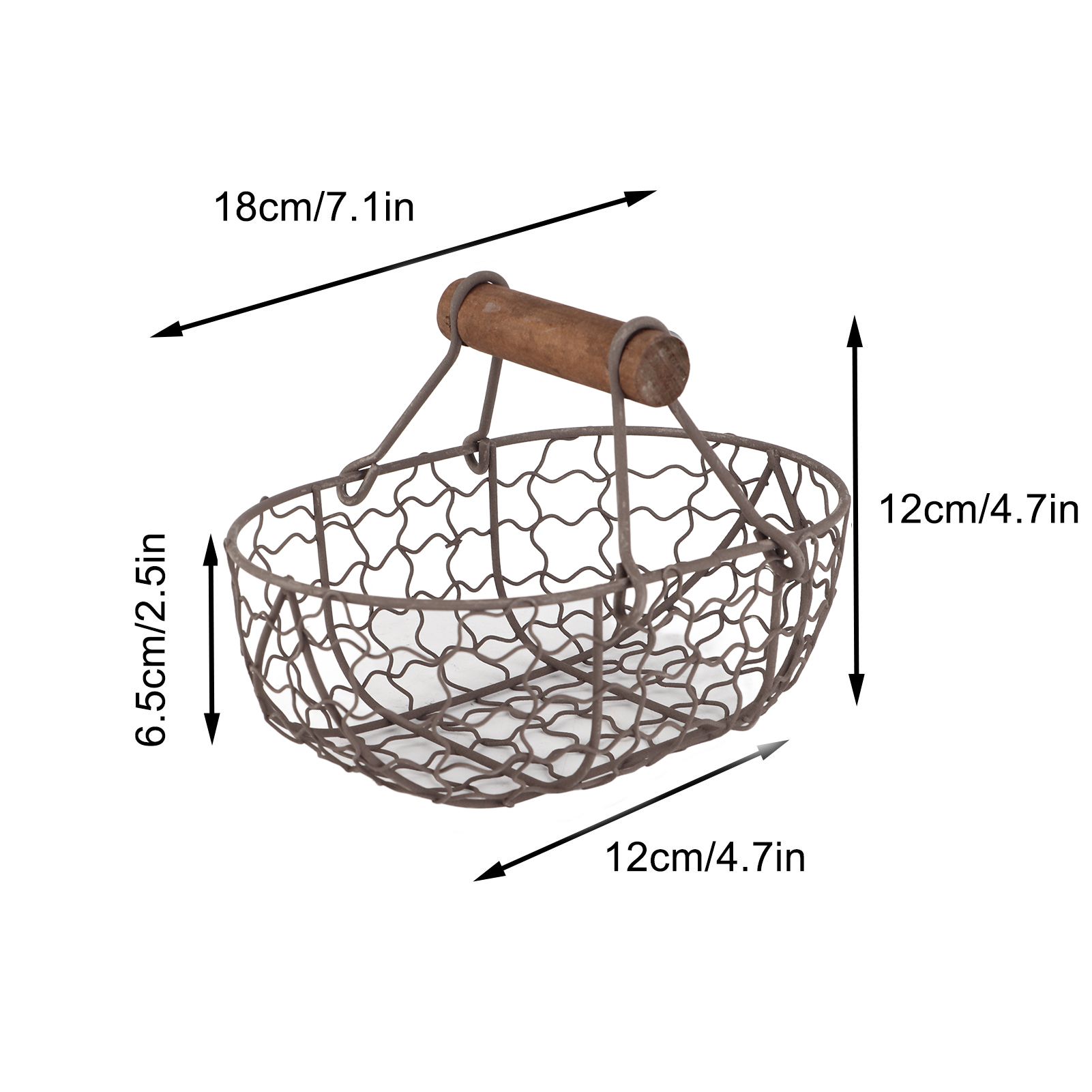 2pcs Flower Girl Basket Wedding Flower Baskets Metal Baskets Home Decor - Image 2