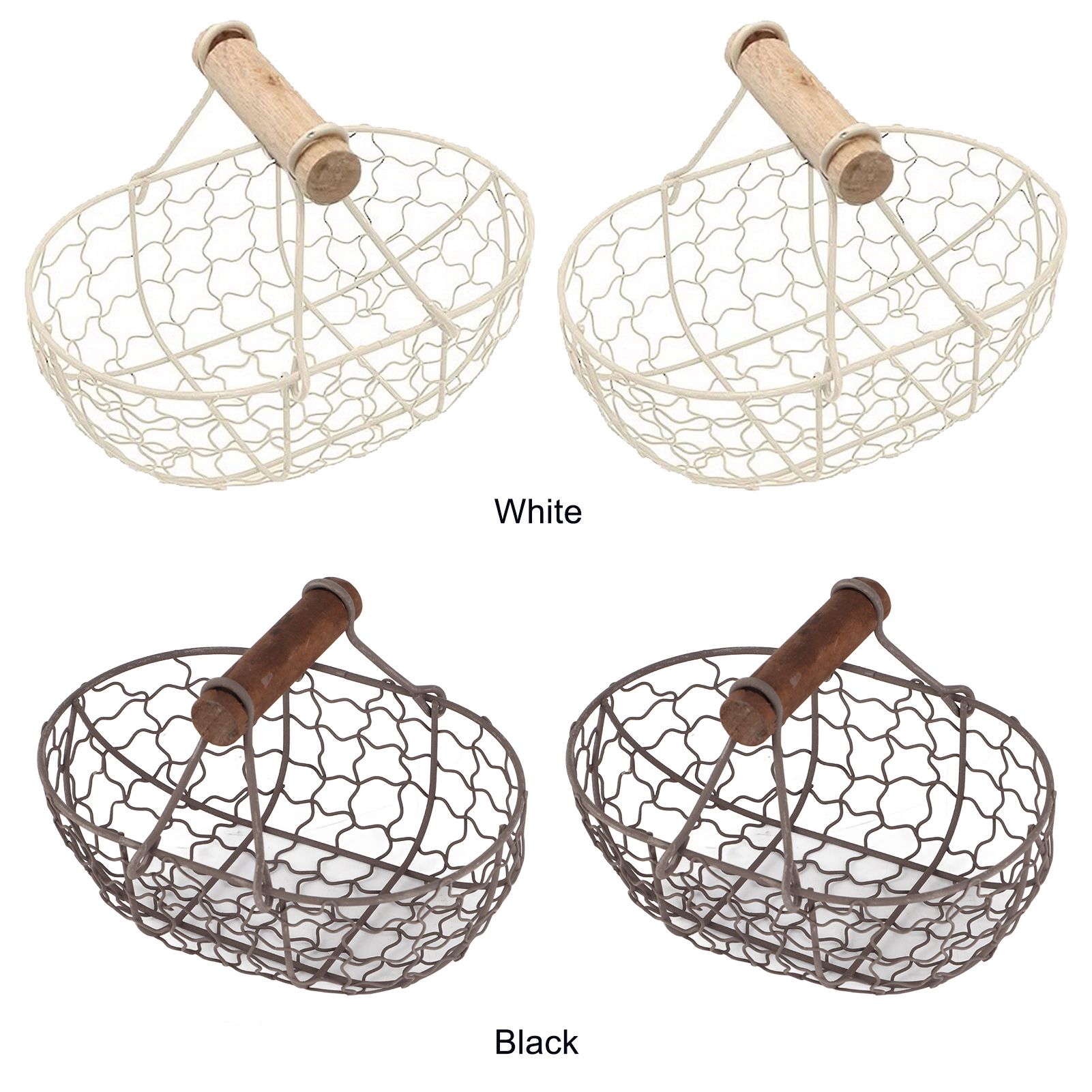 2pcs Flower Girl Basket Wedding Flower Baskets Metal Baskets Home Decor - Image 8