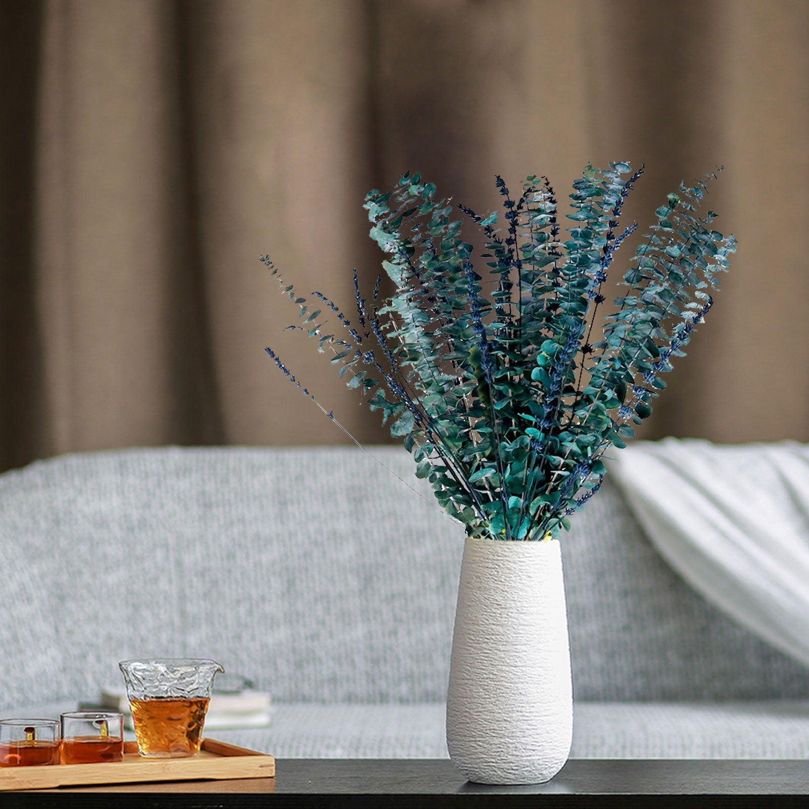 Natural Forever Eucalyptus Leaf Dried Real Eucalyptus Leaf Stems Bathroom Home Decor - Image 8