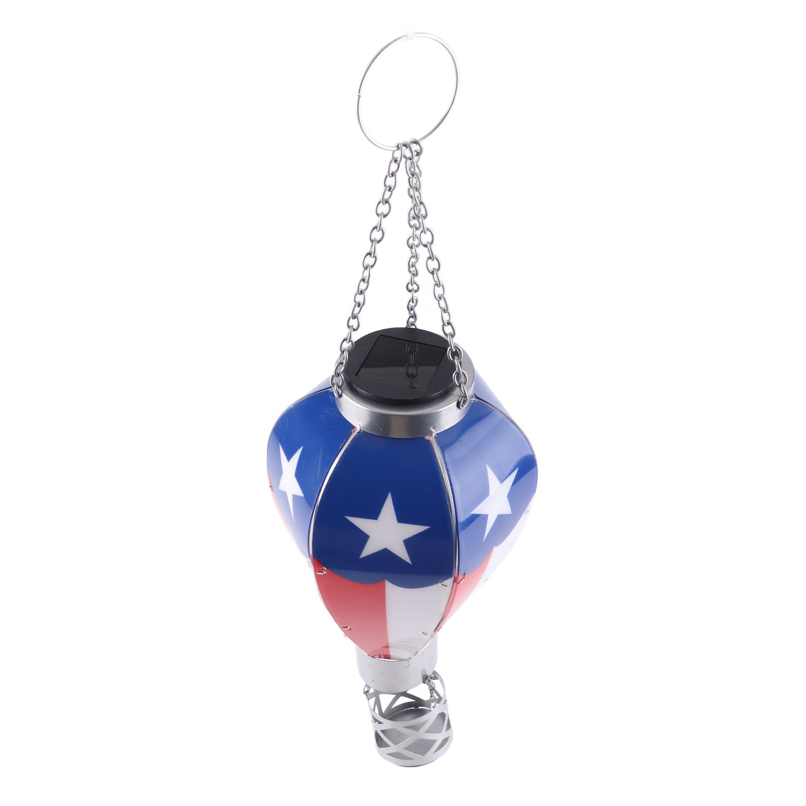LED Solar Hot Air Balloon Lamp Garden Hanging Night Light for Outdoor Home Party Decor - Image 1