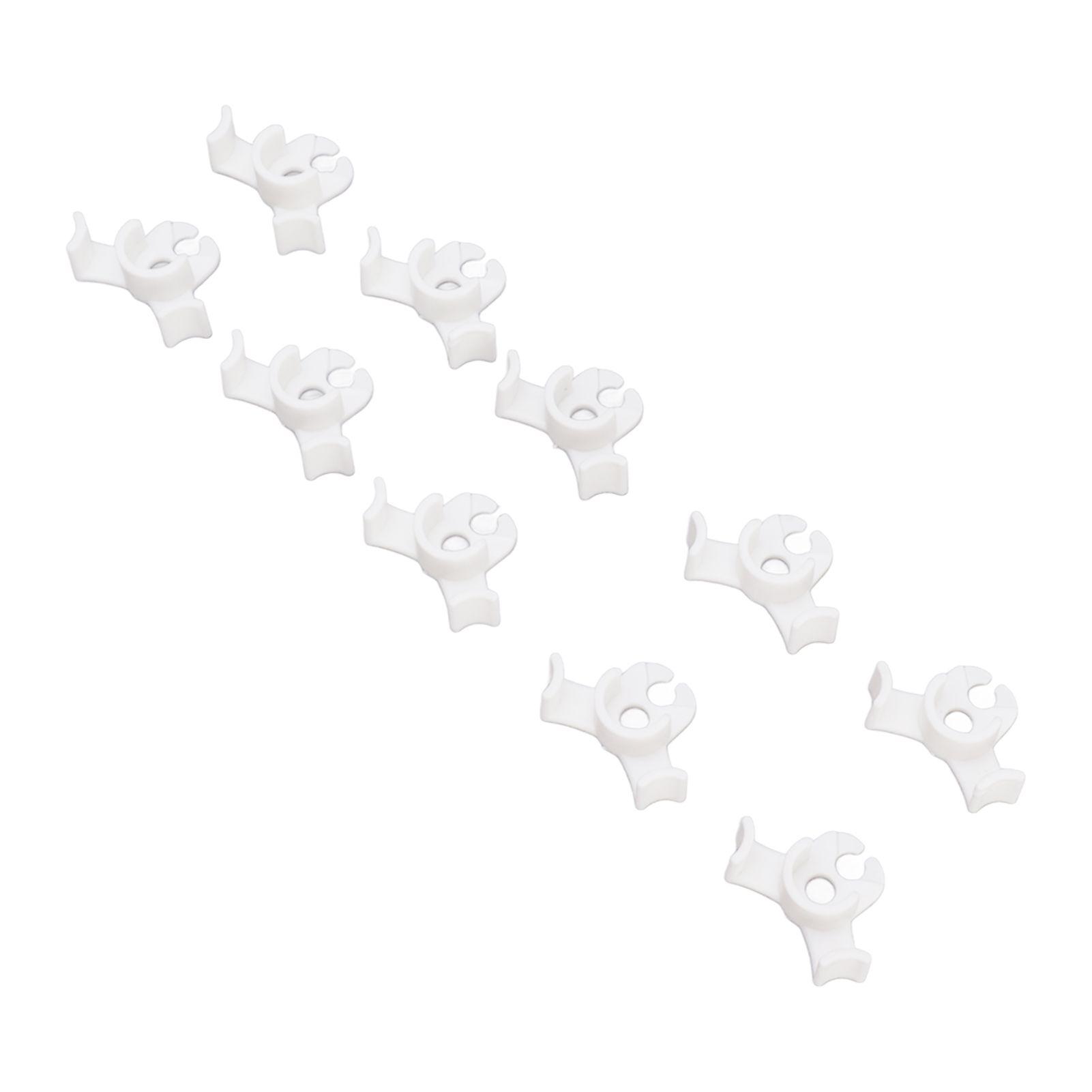 20Pcs Plant Bender Plastic Low Stress 90 Degree Angle Adjustable Plant Training Clips for Green House Garden White - Image 2