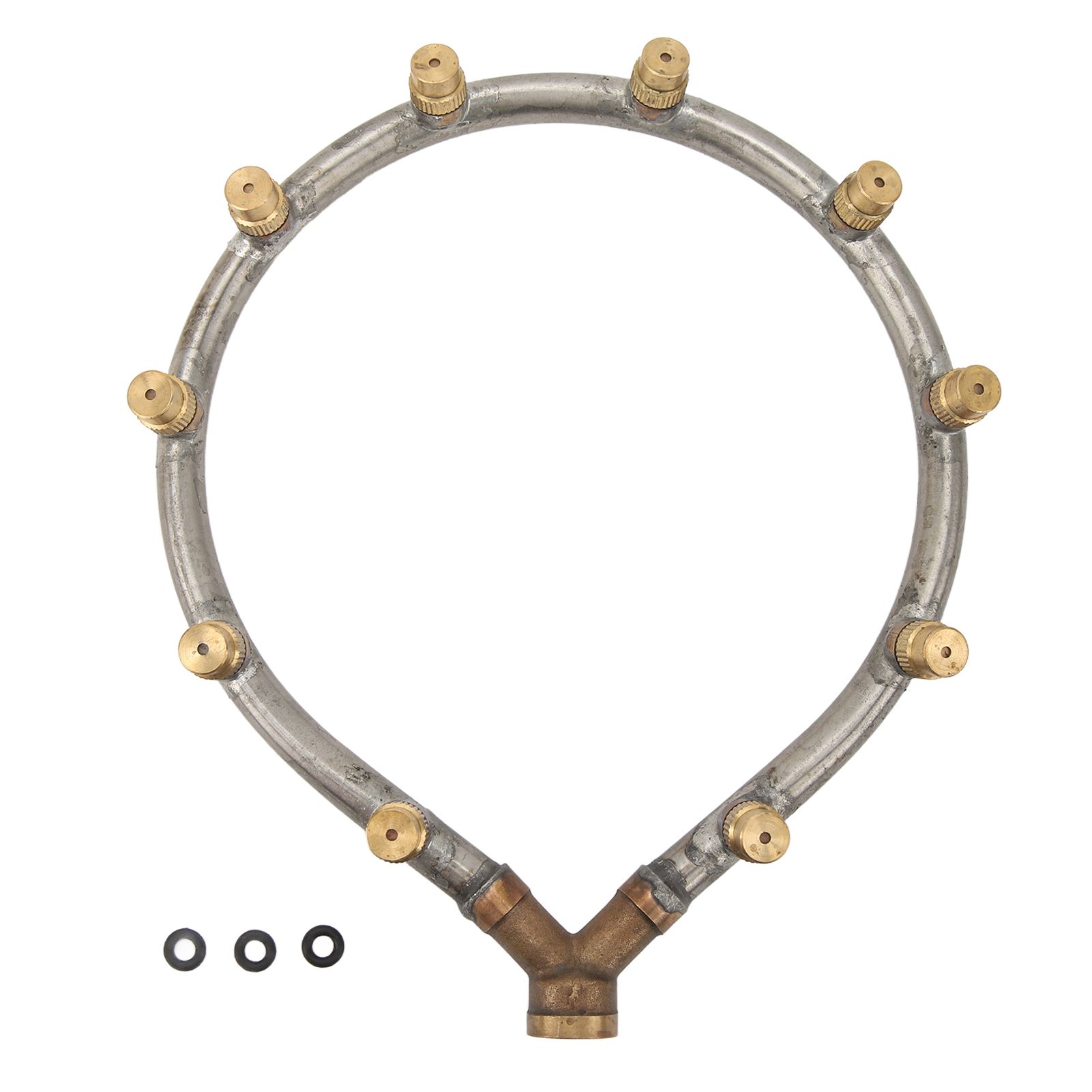 Multifunctional Annular Nozzle G3/8 Female Thread Multi Head Ring Shaped Atomizing Nozzle for Garden Agricultural Irrigation 10 Head - Image 1
