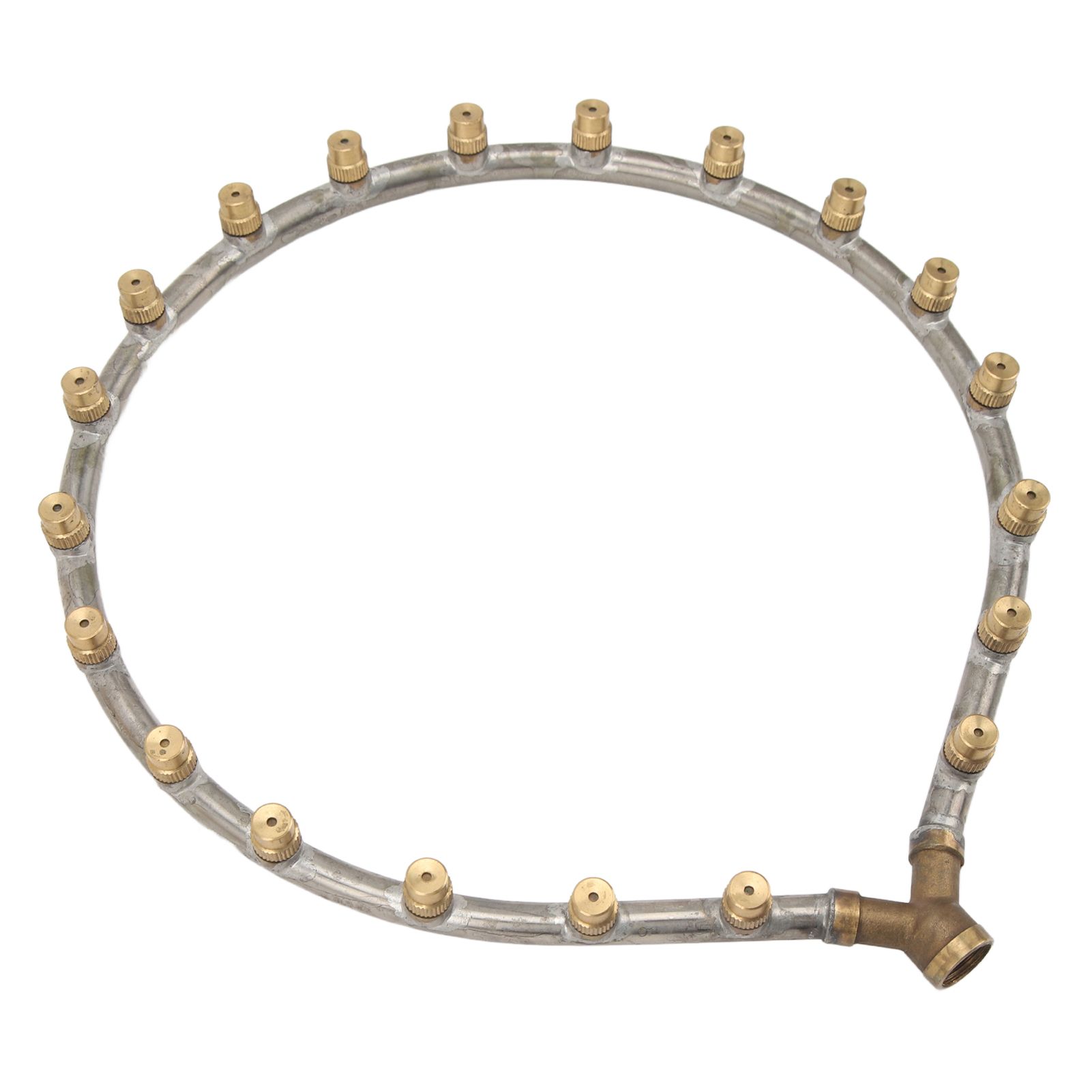 Multifunctional Annular Nozzle G3/8 Female Thread Multi Head Ring Shaped Atomizing Nozzle for Garden Agricultural Irrigation 20 Head - Image 2