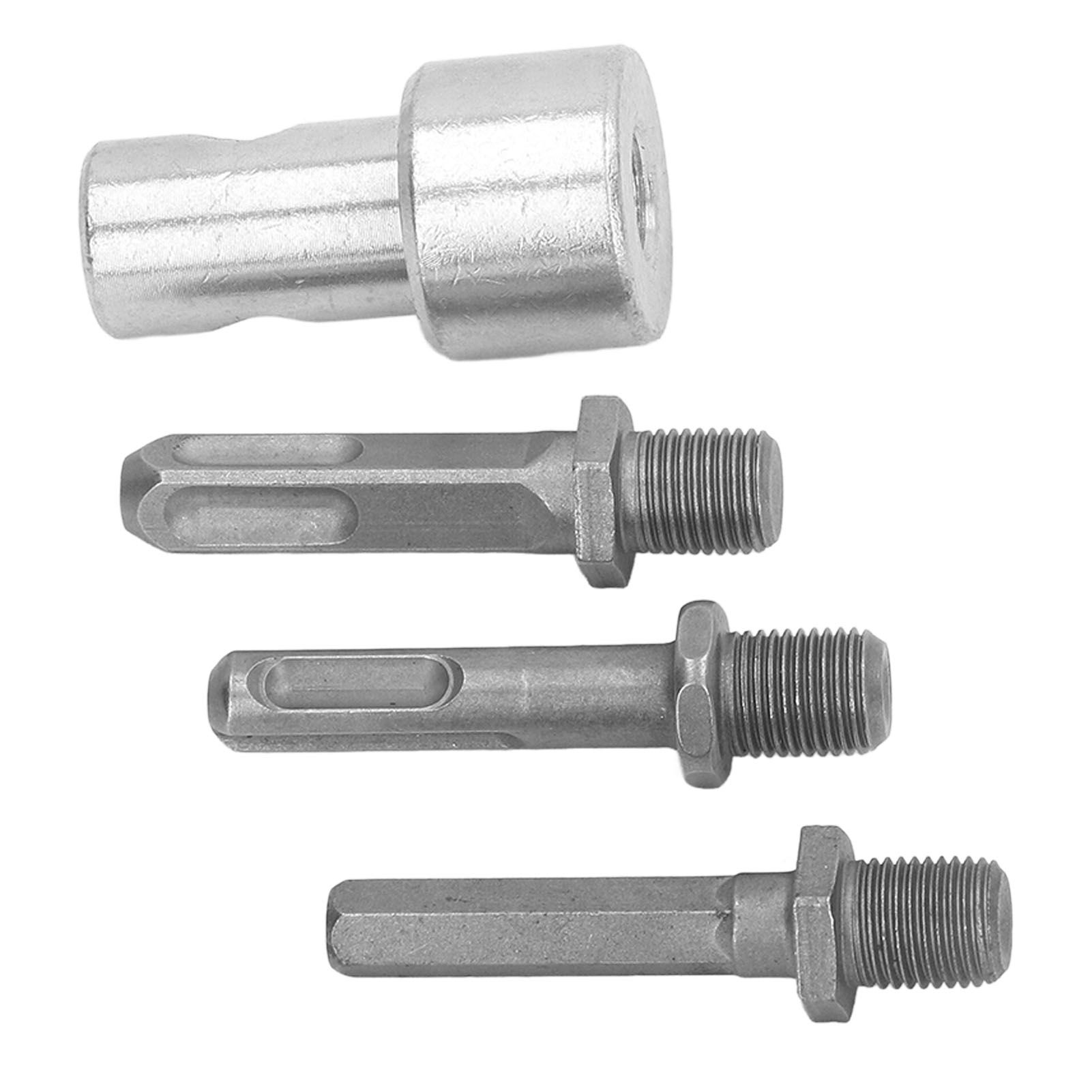 Auger Adapter 1 to 3 Drill Adapter Carbon Steel Round Chuck 2 Pits 2 Slots Garden Auger Drill Connector Garden Tools - Image 3