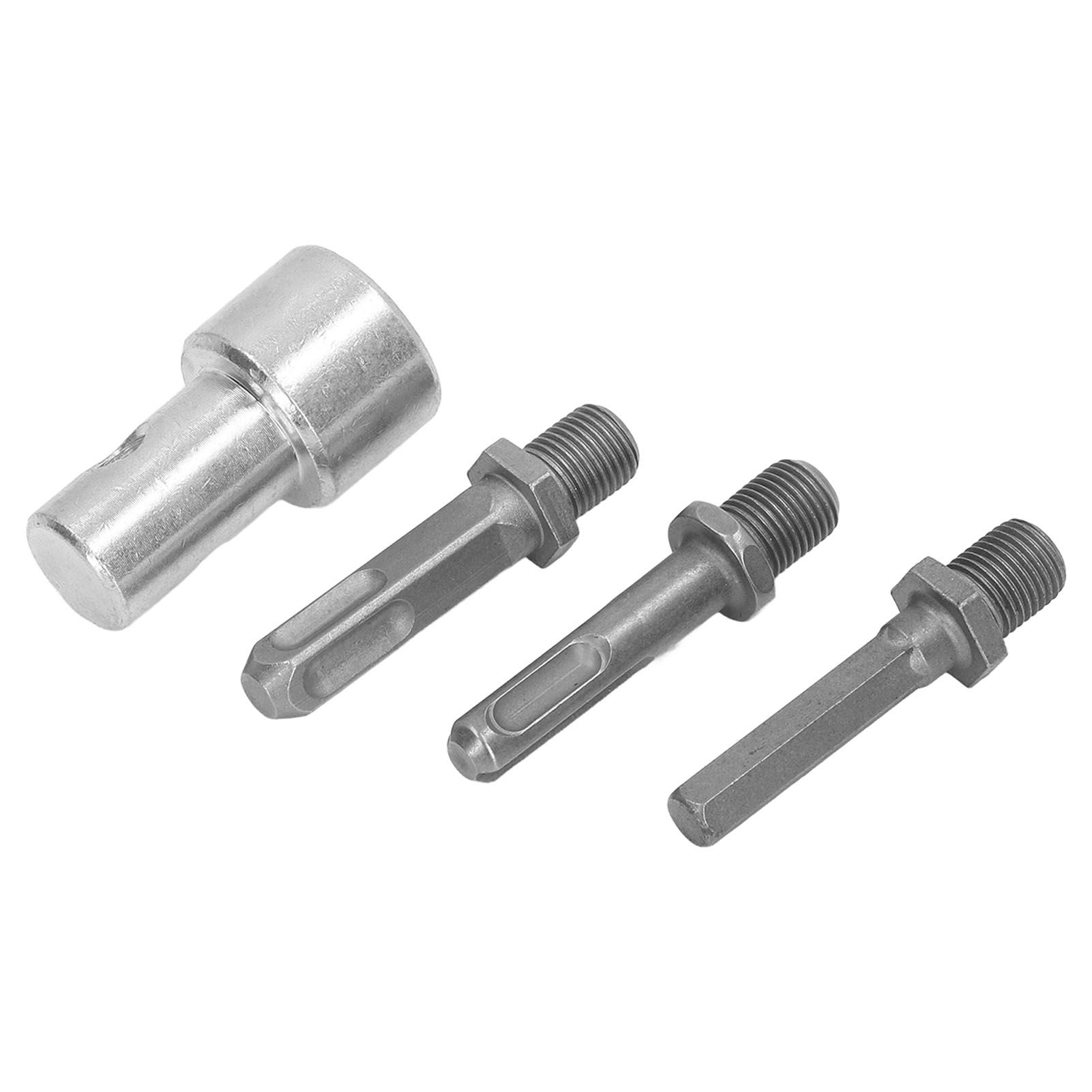 Auger Adapter 1 to 3 Drill Adapter Carbon Steel Round Chuck 2 Pits 2 Slots Garden Auger Drill Connector Garden Tools - Image 4