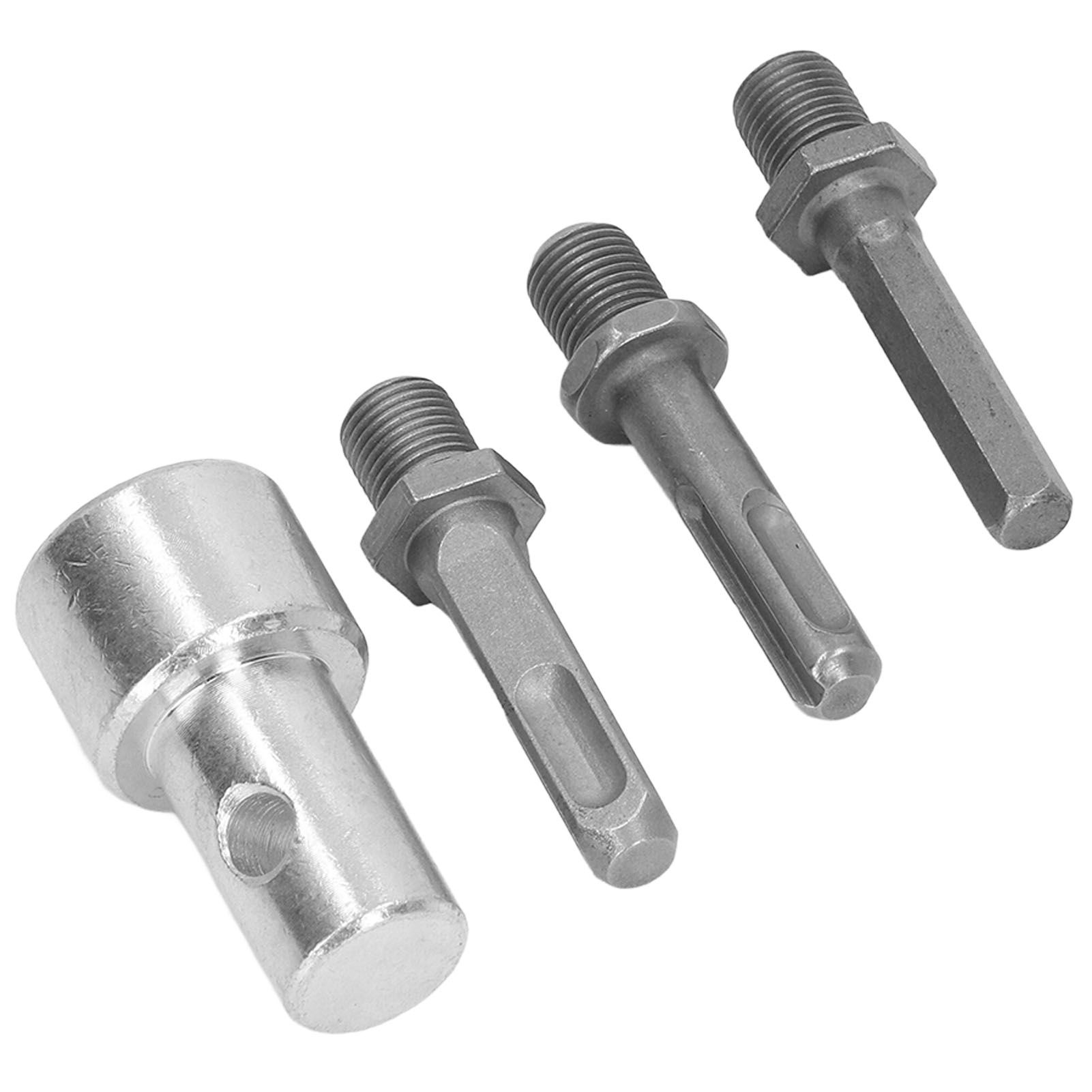 Auger Adapter 1 to 3 Drill Adapter Carbon Steel Round Chuck 2 Pits 2 Slots Garden Auger Drill Connector Garden Tools - Image 5