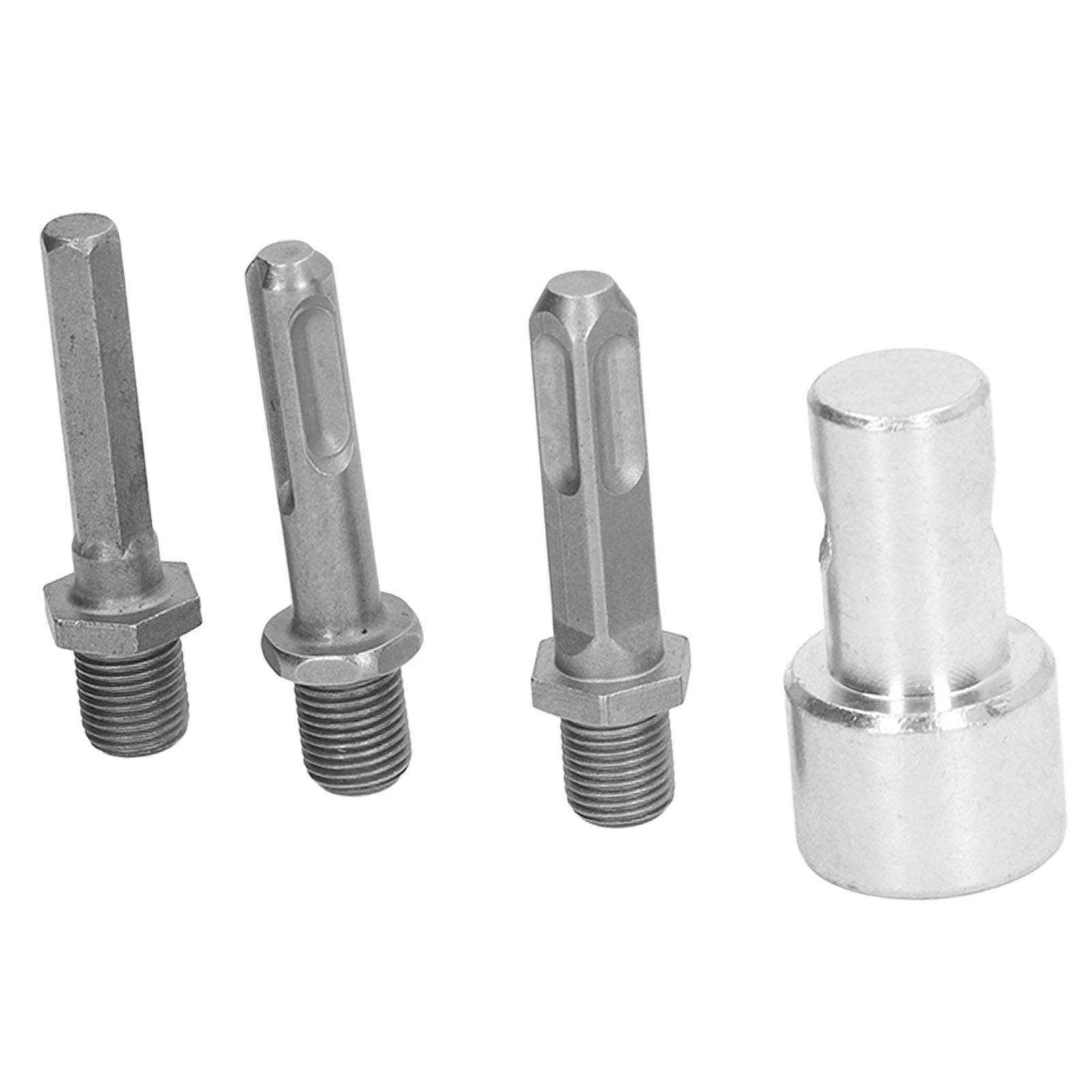 Auger Adapter 1 to 3 Drill Adapter Carbon Steel Round Chuck 2 Pits 2 Slots Garden Auger Drill Connector Garden Tools - Image 8