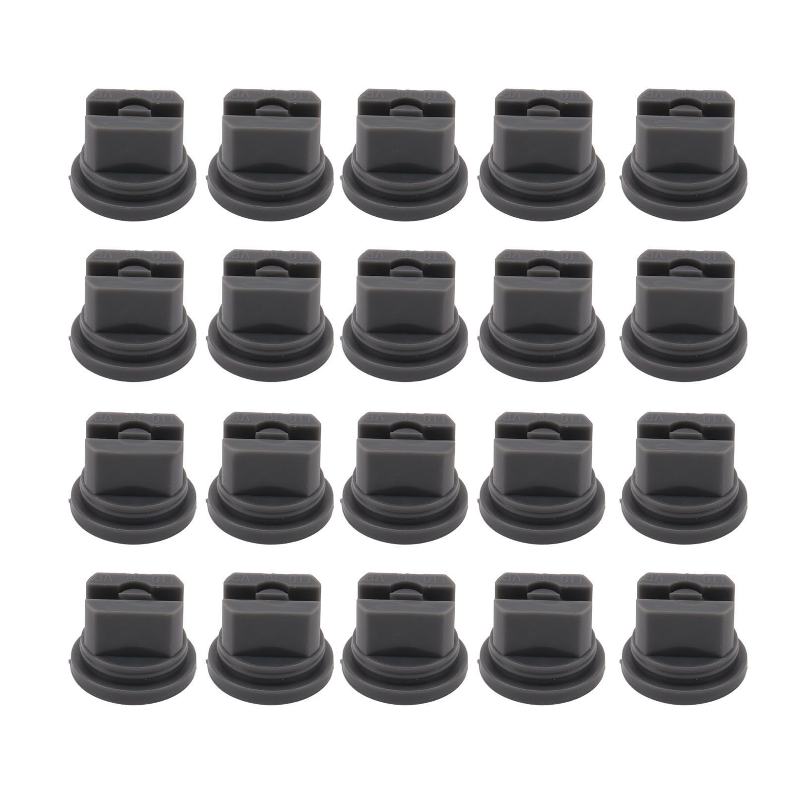 20 Pcs Flat Fan Spray Tip Uniform Spray Distribution 110 Degree Agricultural Sprayer Atomizing Nozzle 30.2mm Bore Diameter - Image 1