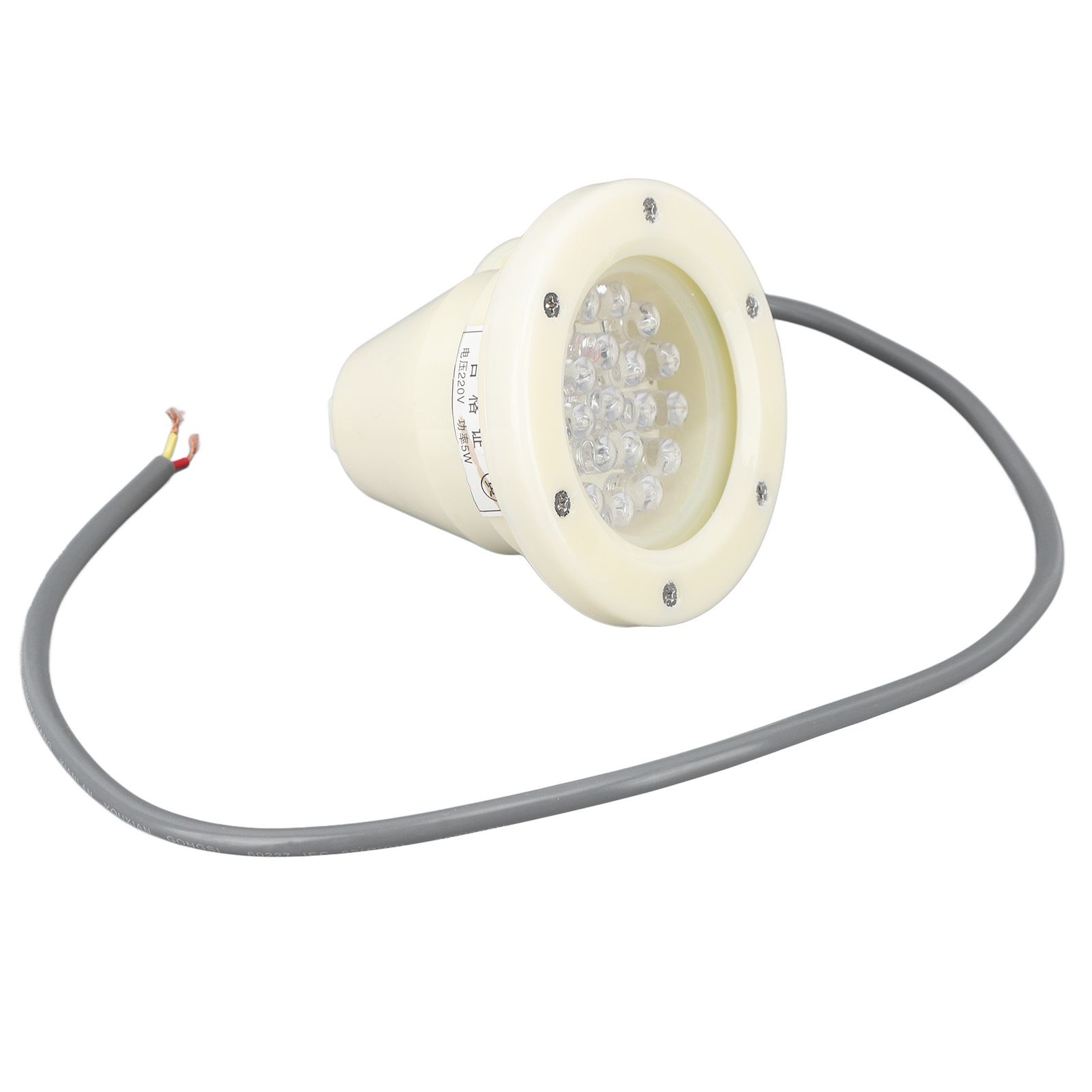 Submersible LED Light Underwater Orange Yellow Light 110mm 220V Waterproof Pool Light - Image 4