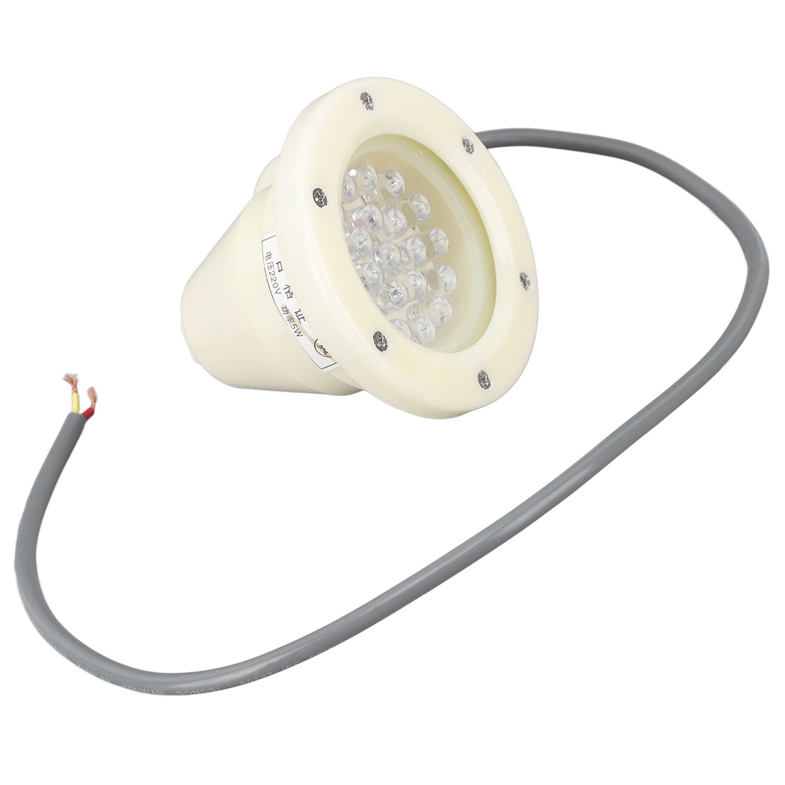 Submersible LED Light Underwater Orange Yellow Light 110mm 220V Waterproof Pool Light - Image 6