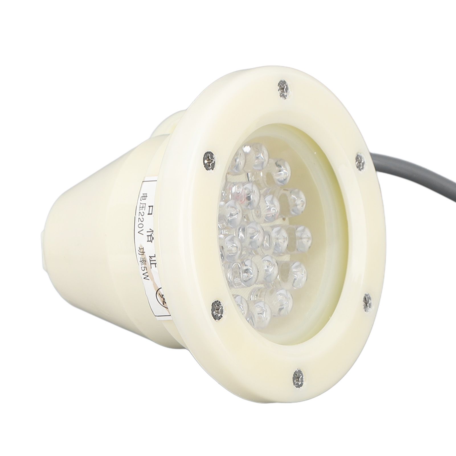 Submersible LED Light Underwater Orange Yellow Light 110mm 220V Waterproof Pool Light - Image 7