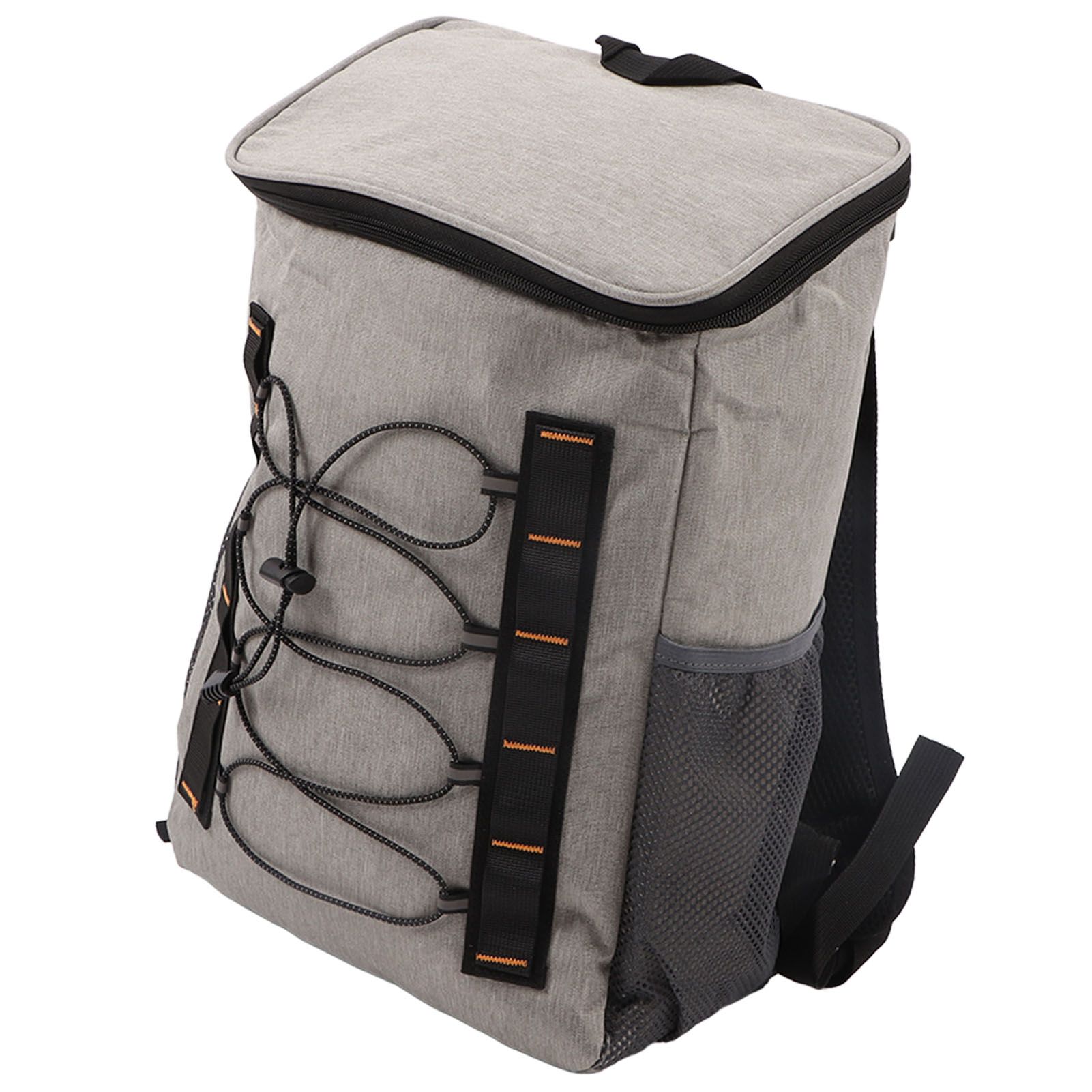 Insulated Backpack Outdoor Large Capacity Insulation Bag Long Term Thermal Insulation Lunch Bag with Side Cup Holder for Travel Picnic Camping - Image 6