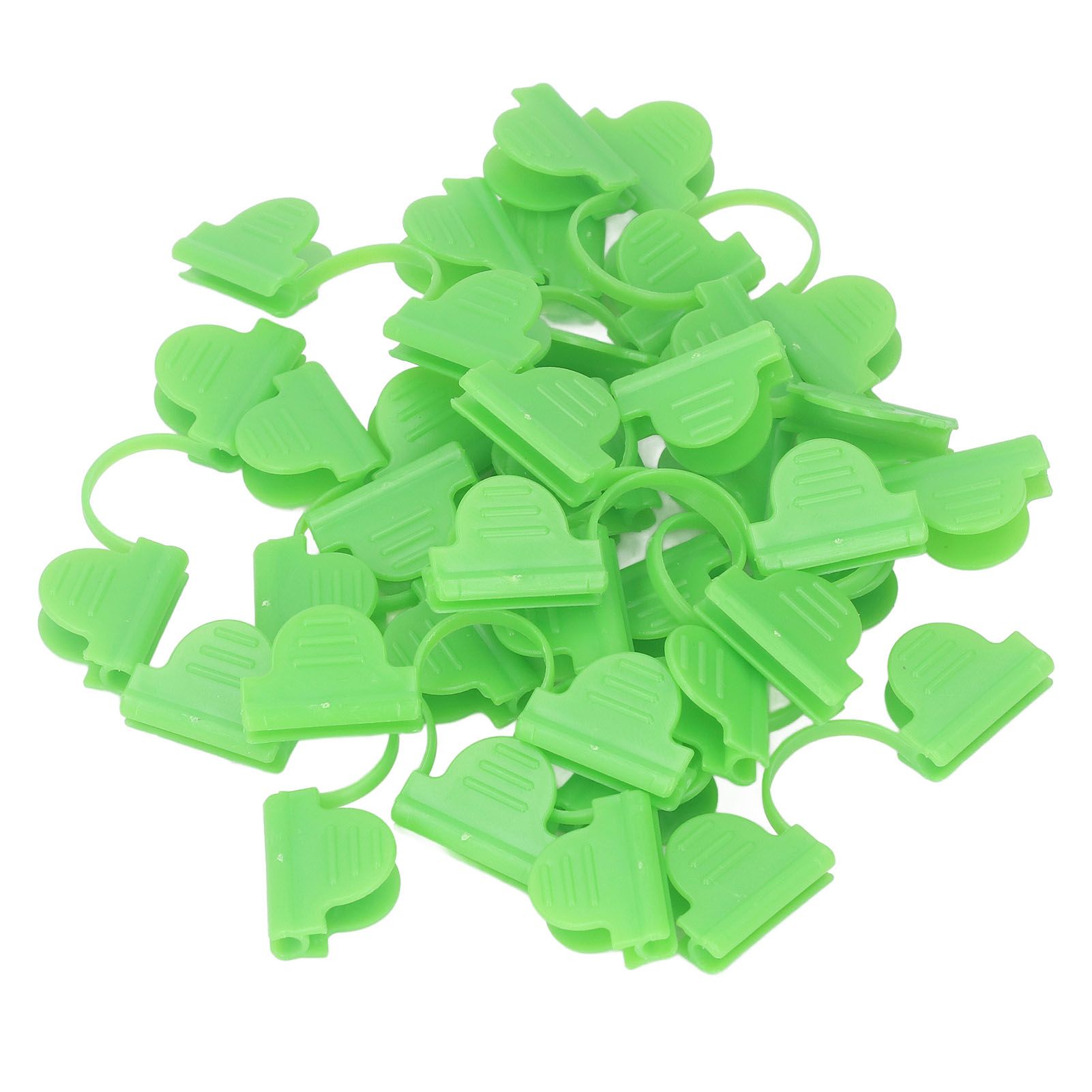 100PCS Greenhouse Clamp Plastic Double Head Shading Garden Hoop Greenhouse Clip Fiberglass Gardening Supplies 6mm Light Green - Image 4