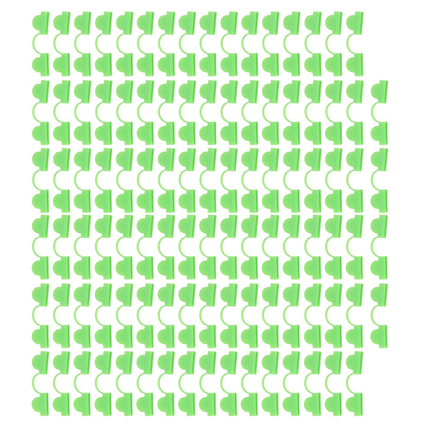 100PCS Greenhouse Clamp Plastic Double Head Shading Garden Hoop Greenhouse Clip Fiberglass Gardening Supplies 6mm Light Green - Image 5