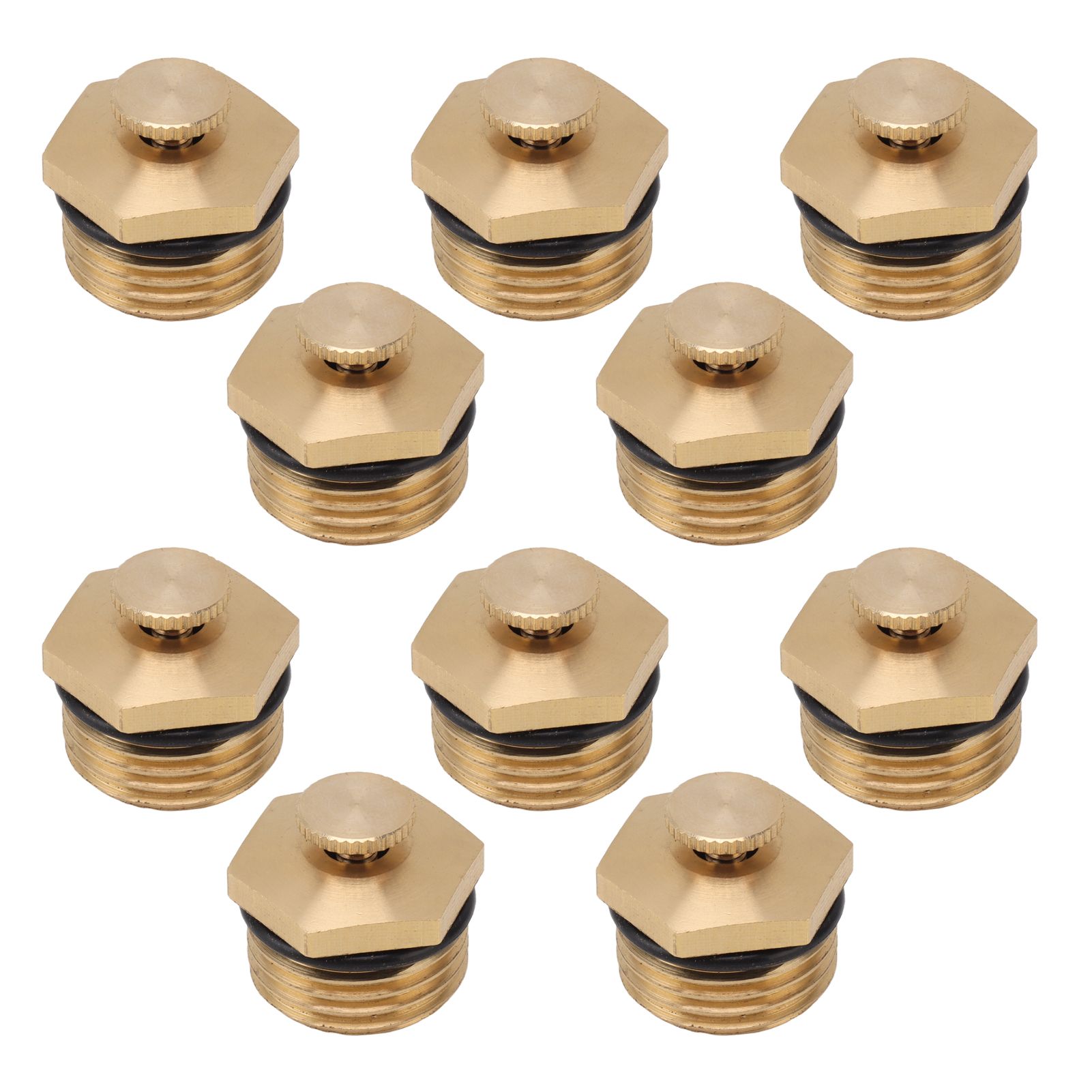 20PCS Brass Misting Nozzles 1/2 Inch Adjustable Dust Removal Cooling Atomizers Nozzles for Lawn Garden - Image 3