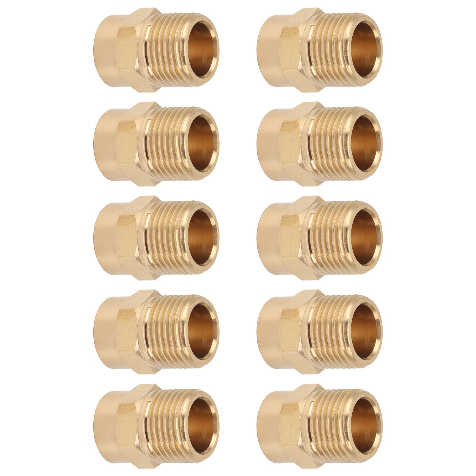 10PCS Directional Slot Nozzle Brass Cooling Misting Rustproof Heat Resistant Water Hose Nozzle for Lawns Vegetable Gardens 4 Point Thread - Image 4