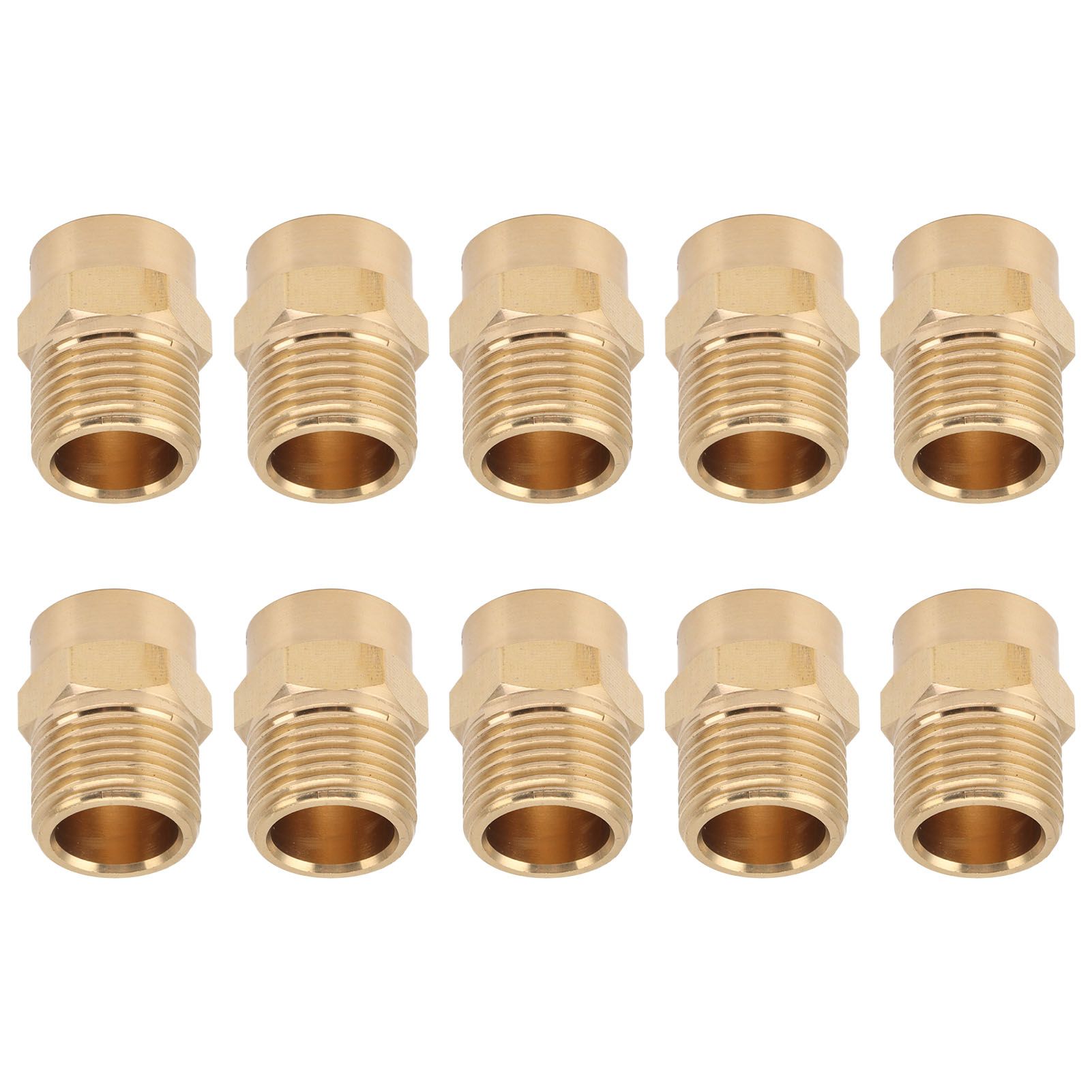 10PCS Directional Slot Nozzle Brass Cooling Misting Rustproof Heat Resistant Water Hose Nozzle for Lawns Vegetable Gardens 4 Point Thread - Image 6
