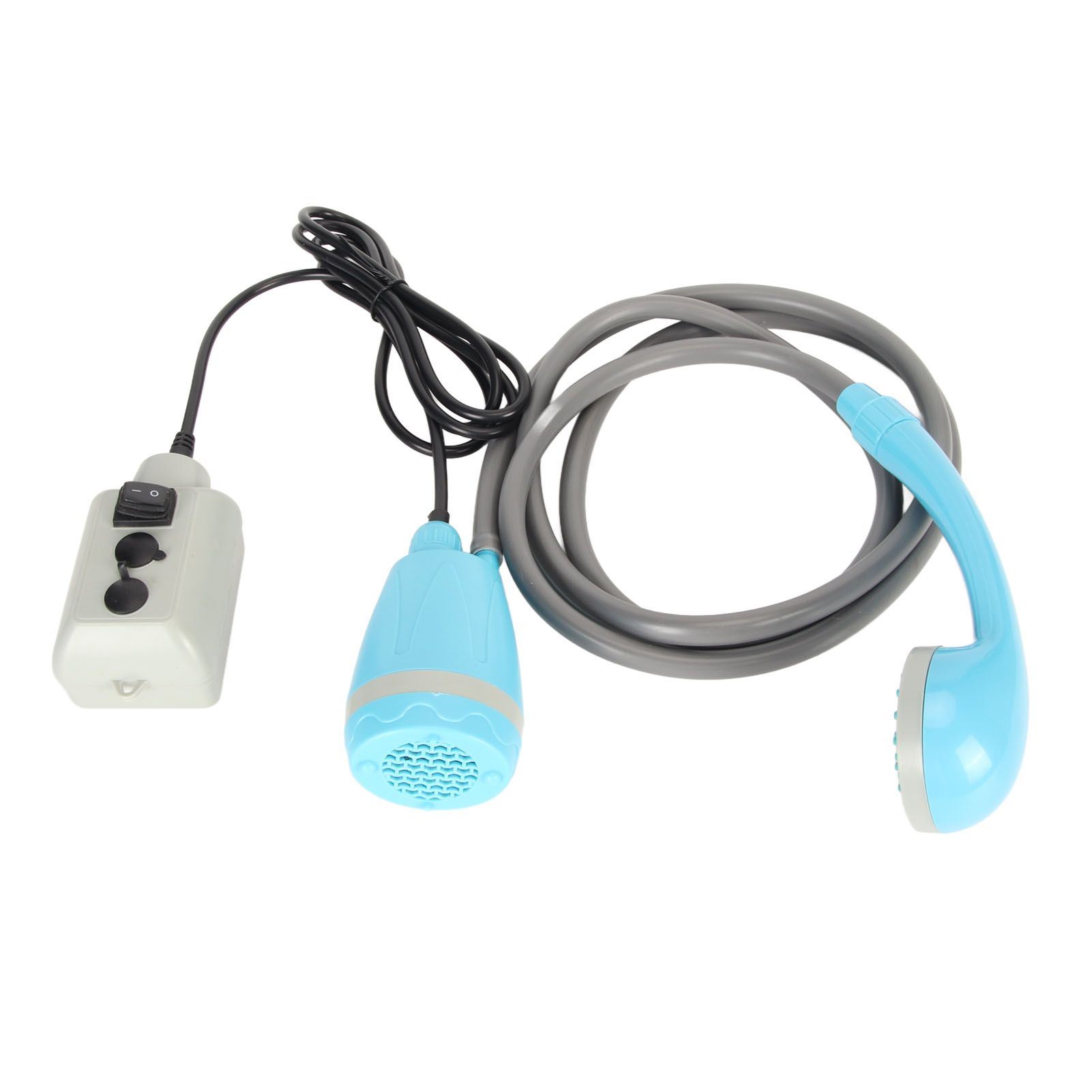Portable Outdoor Shower Kit USB Rechargeable Camping Shower Set with Water Pump Blue - Image 5