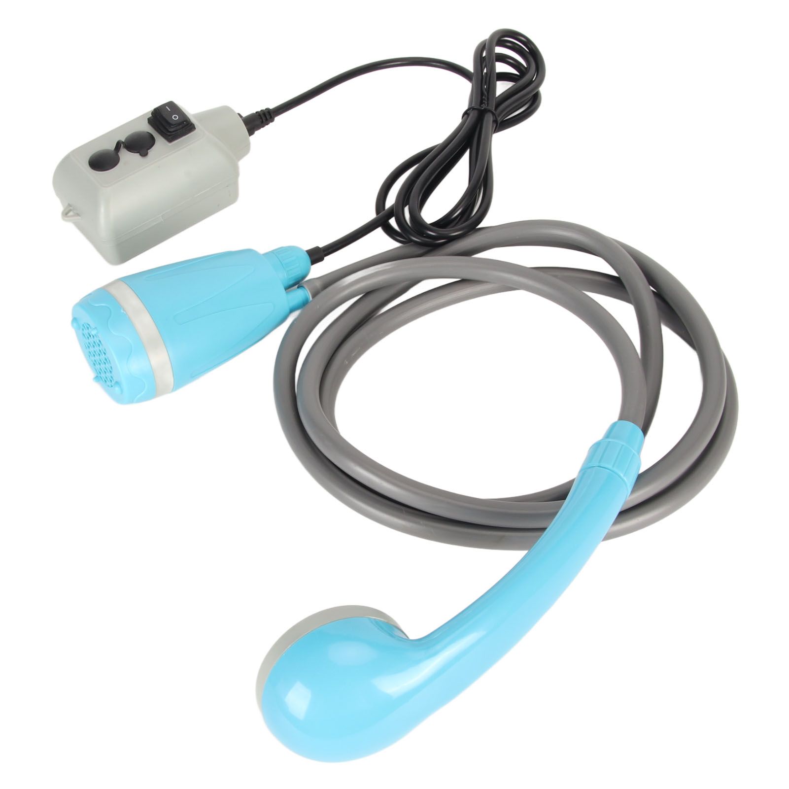 Portable Outdoor Shower Kit USB Rechargeable Camping Shower Set with Water Pump Blue - Image 6