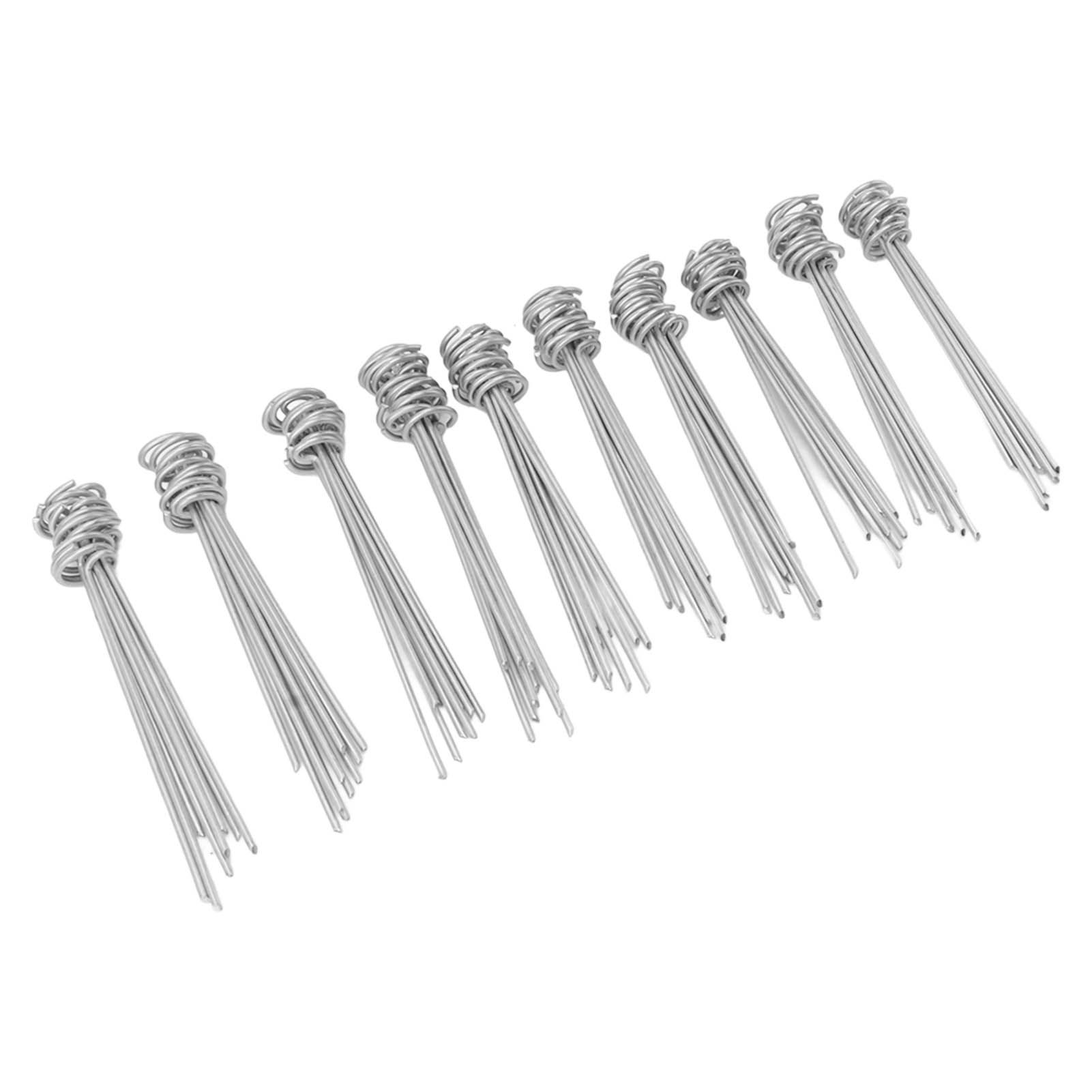 100PCS Ground Nail Galvanized Iron Rust Proof Artificial Turf Stakes for Weed Barriers Tent Garden Cloth Sunshade Net - Image 4