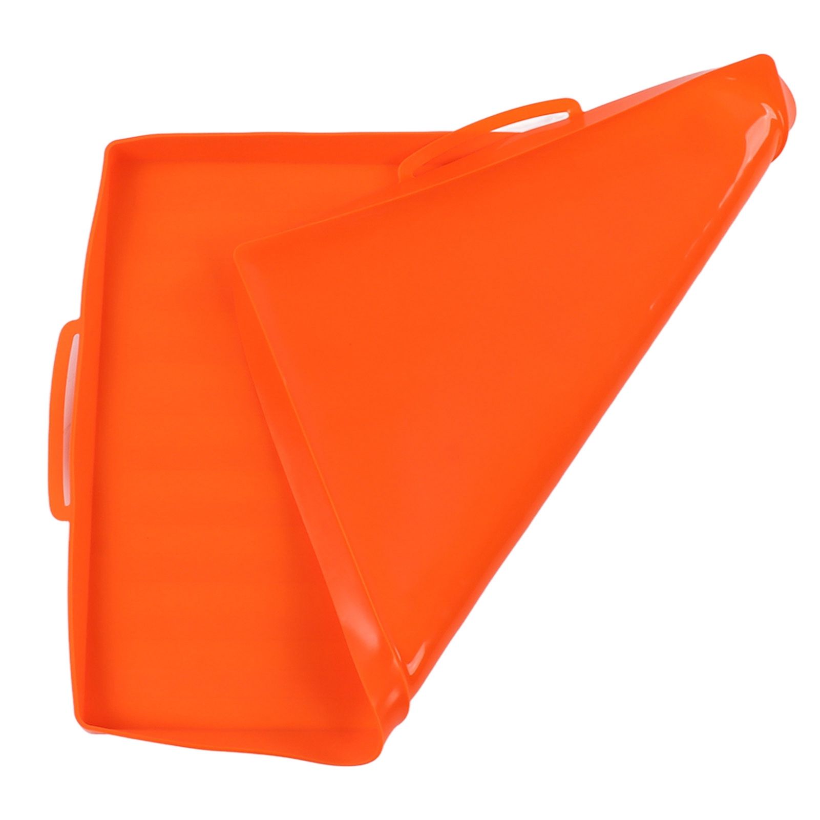 Griddle Mat Silicone Grill Cover Protective Grill Cover BBQ Grill Mat for Outdoor Cooking 22in Orange Handle - Image 4