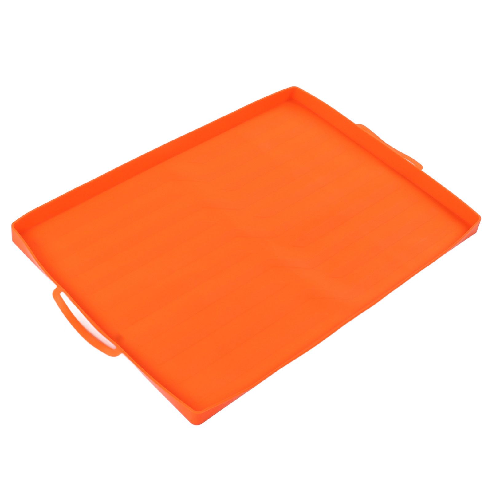 Griddle Mat Silicone Grill Cover Protective Grill Cover BBQ Grill Mat for Outdoor Cooking 22in Orange Handle - Image 7