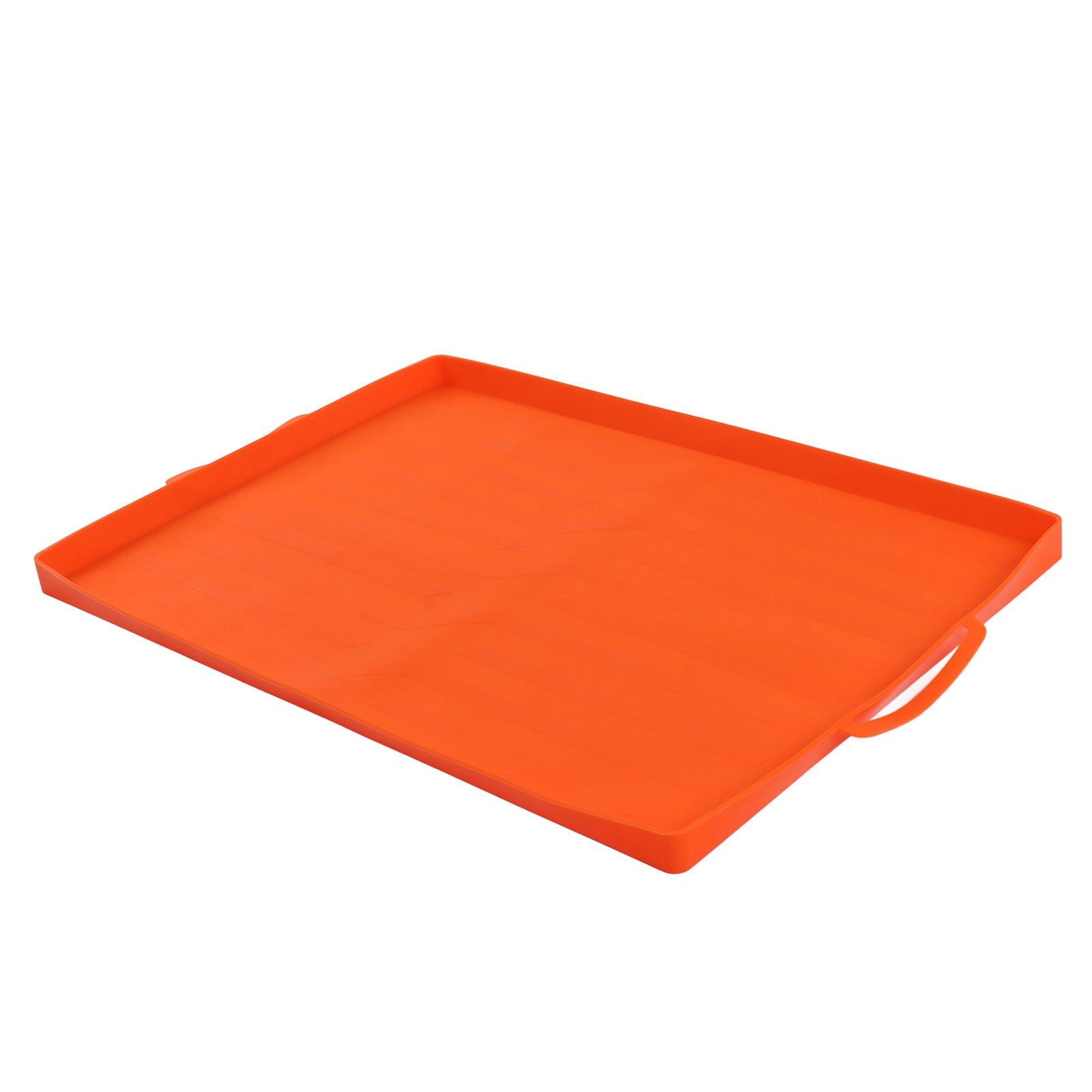 Griddle Mat Silicone Grill Cover Protective Grill Cover BBQ Grill Mat for Outdoor Cooking 22in Orange Handle - Image 8