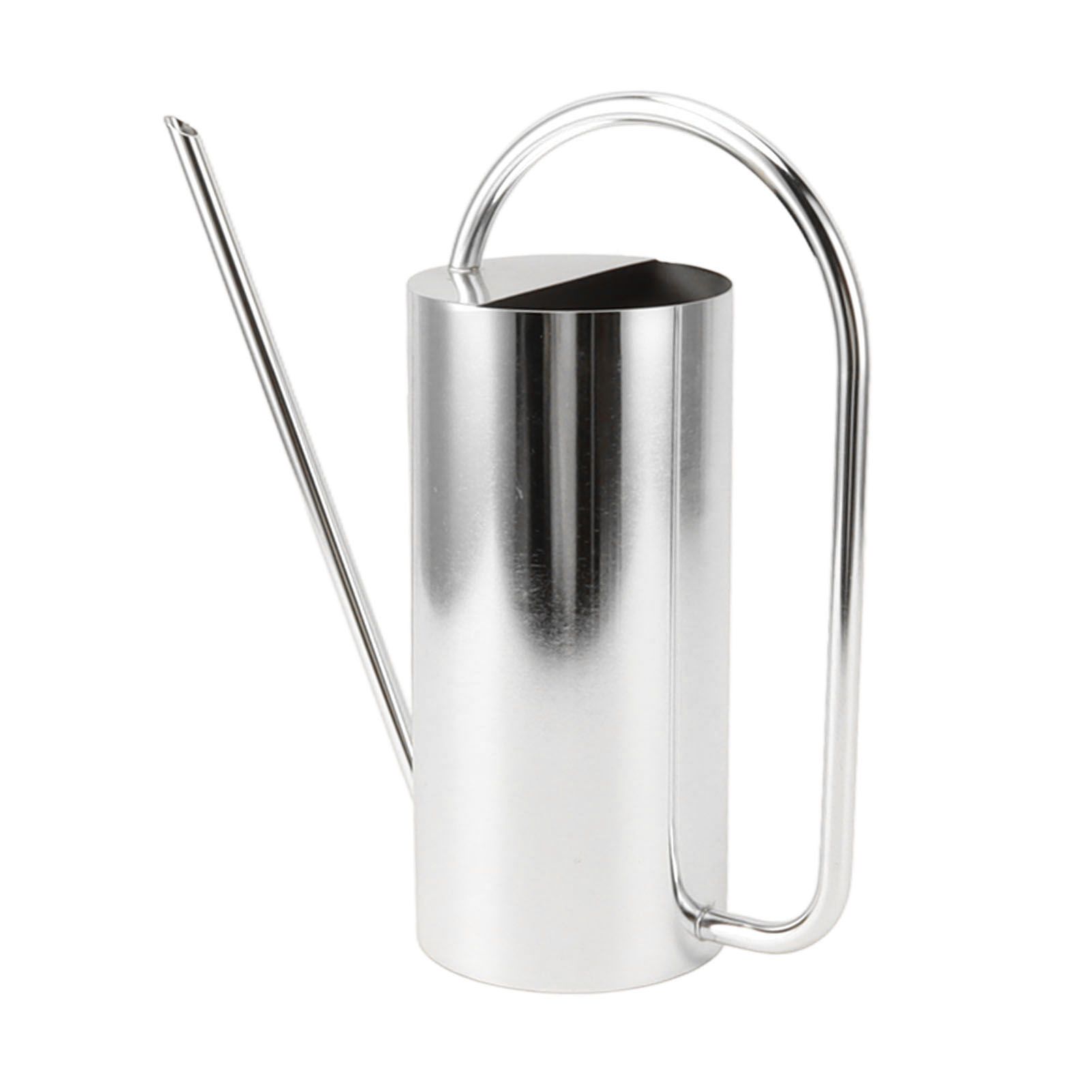 Plants Watering Can Long Spout 1500ml Large Capacity Watering Kettle Stainless Steel Pot Gardening Supplies Silver Color - Image 1