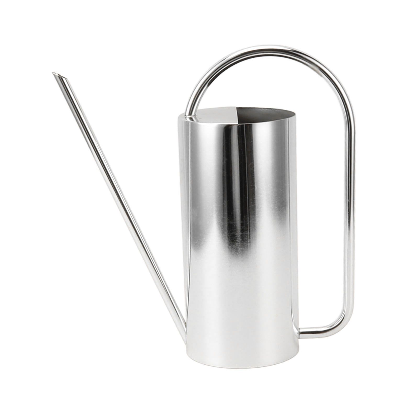 Plants Watering Can Long Spout 1500ml Large Capacity Watering Kettle Stainless Steel Pot Gardening Supplies Silver Color - Image 2