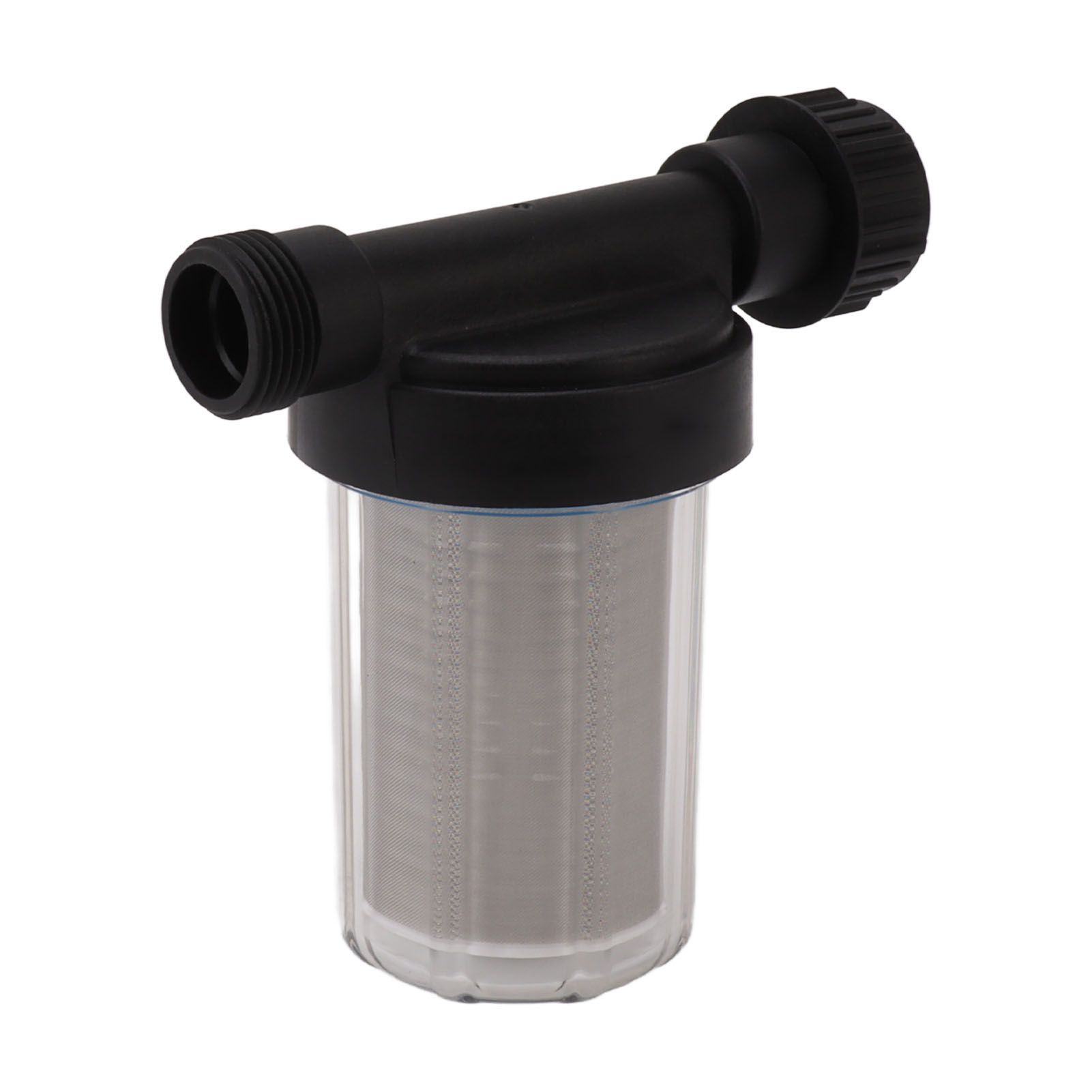 G3/4 Garden Hose Filter Water Pump Strainer Filter Stainless Steel Filter Screen Transparent Design Garden Hose Sediment Filter - Image 3
