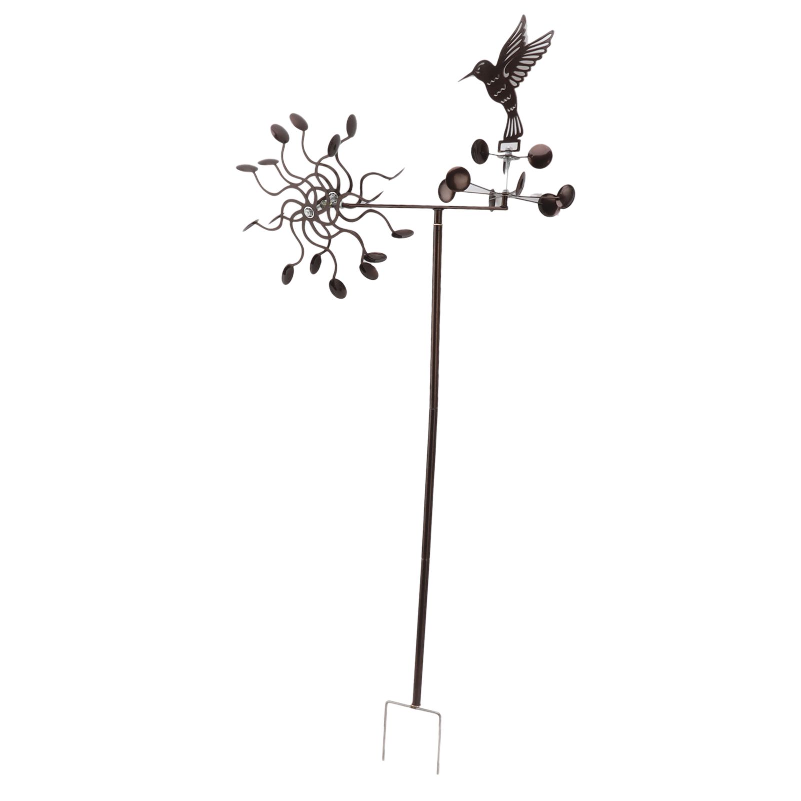 Wind Spinners Iron Hummingbird Metal Windmill Wind Sculpture for Outdoor Lawn Yard Patio Garden Ornaments - Image 5