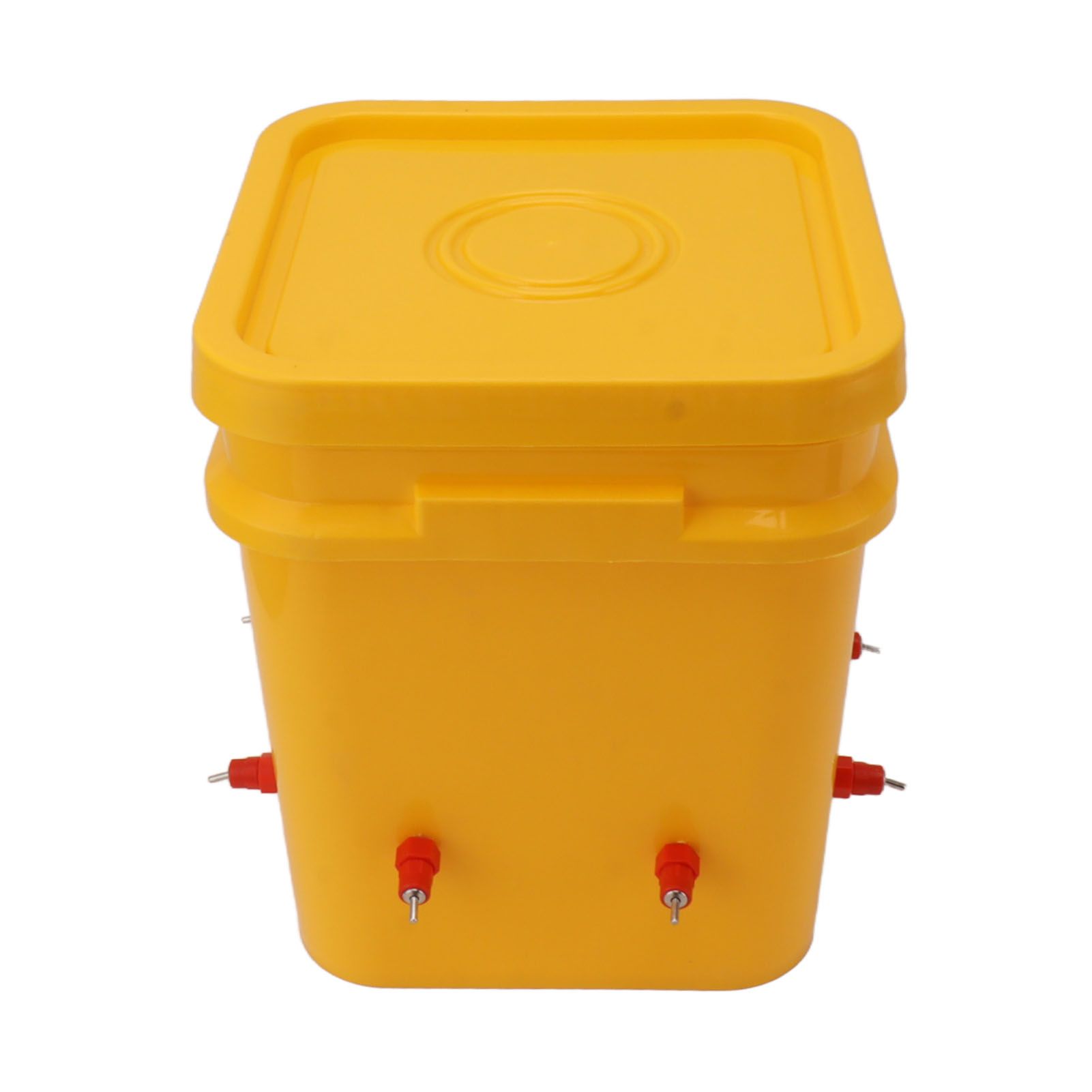 Automatic Chicken Waterer Cup with 12L Handheld Barrel Poultry Drinking Equipemnt for Goose Duck Bucket + Butt Red Head - Image 6
