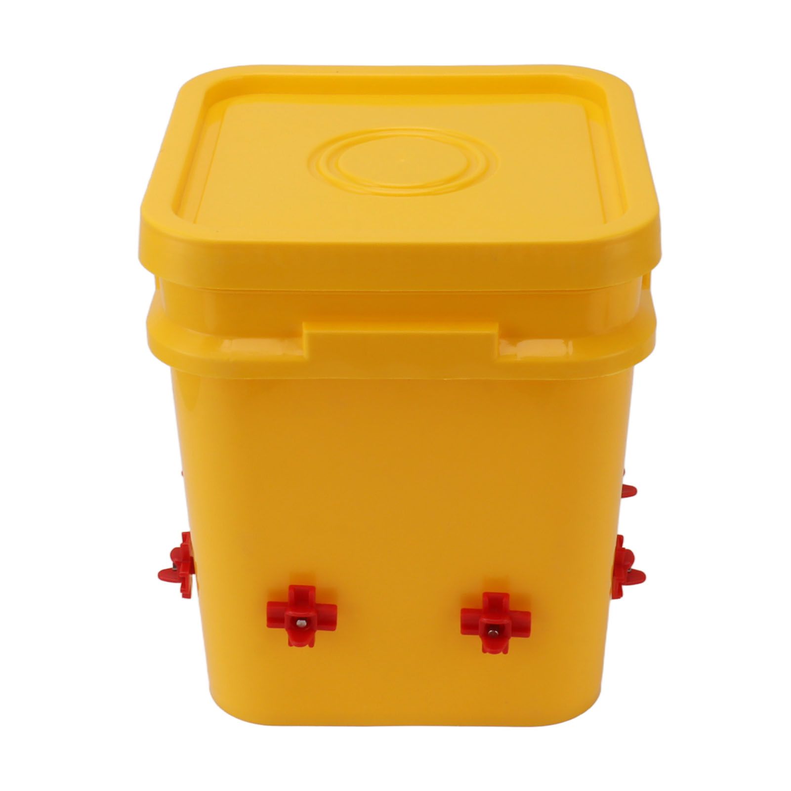 Automatic Chicken Waterer Cup with 12L Handheld Barrel Poultry Drinking Equipemnt for Goose Duck Bucket + Four Corner Drinker + Black Screws - Image 6