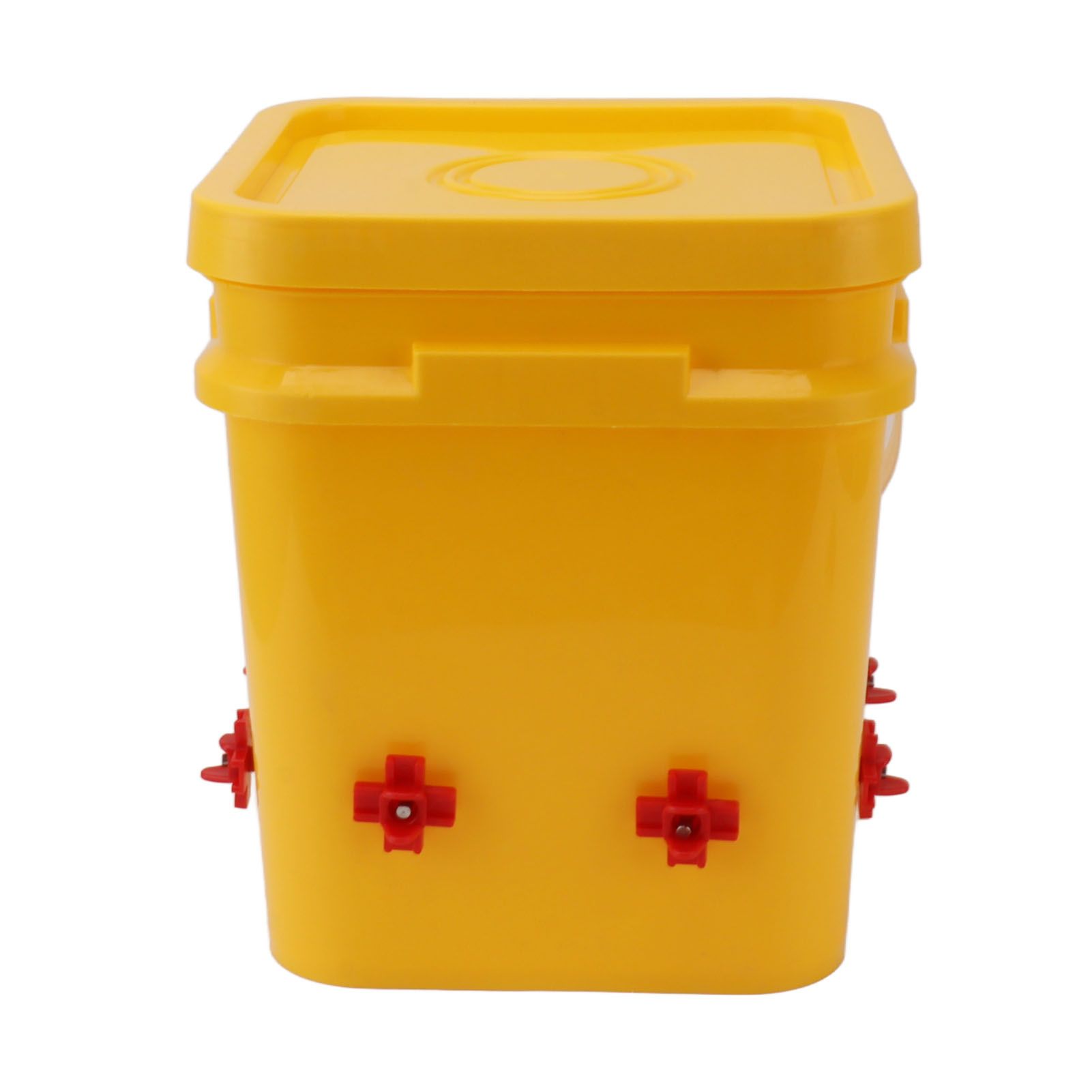 Automatic Chicken Waterer Cup with 12L Handheld Barrel Poultry Drinking Equipemnt for Goose Duck Bucket + Four Corner Drinker + Black Screws - Image 7