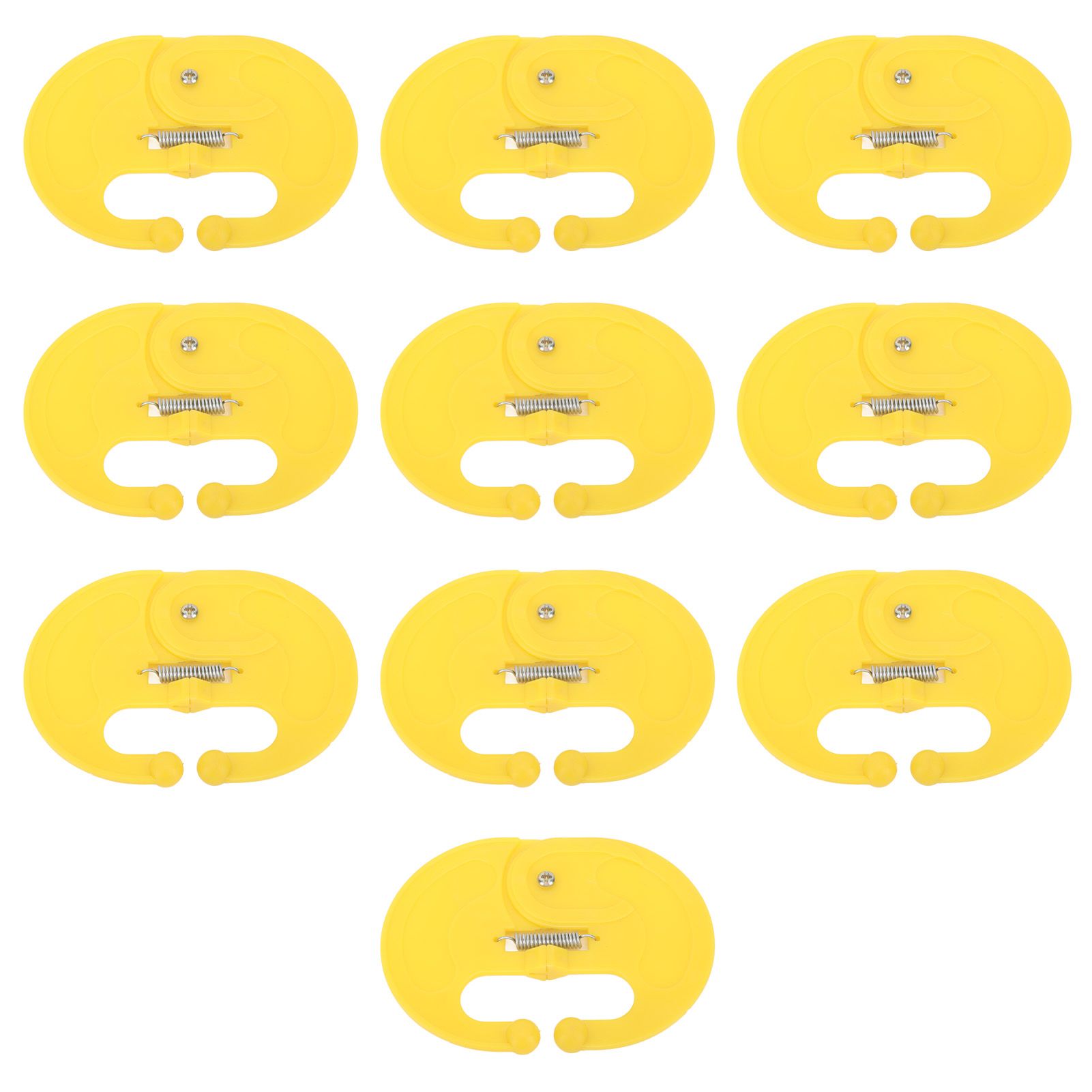 10 Pcs Calf Weaner Spring Lock High Tensile Strength Lengthened Widened PP Calf Nose Thorn Milk Sucking Preventer - Image 1