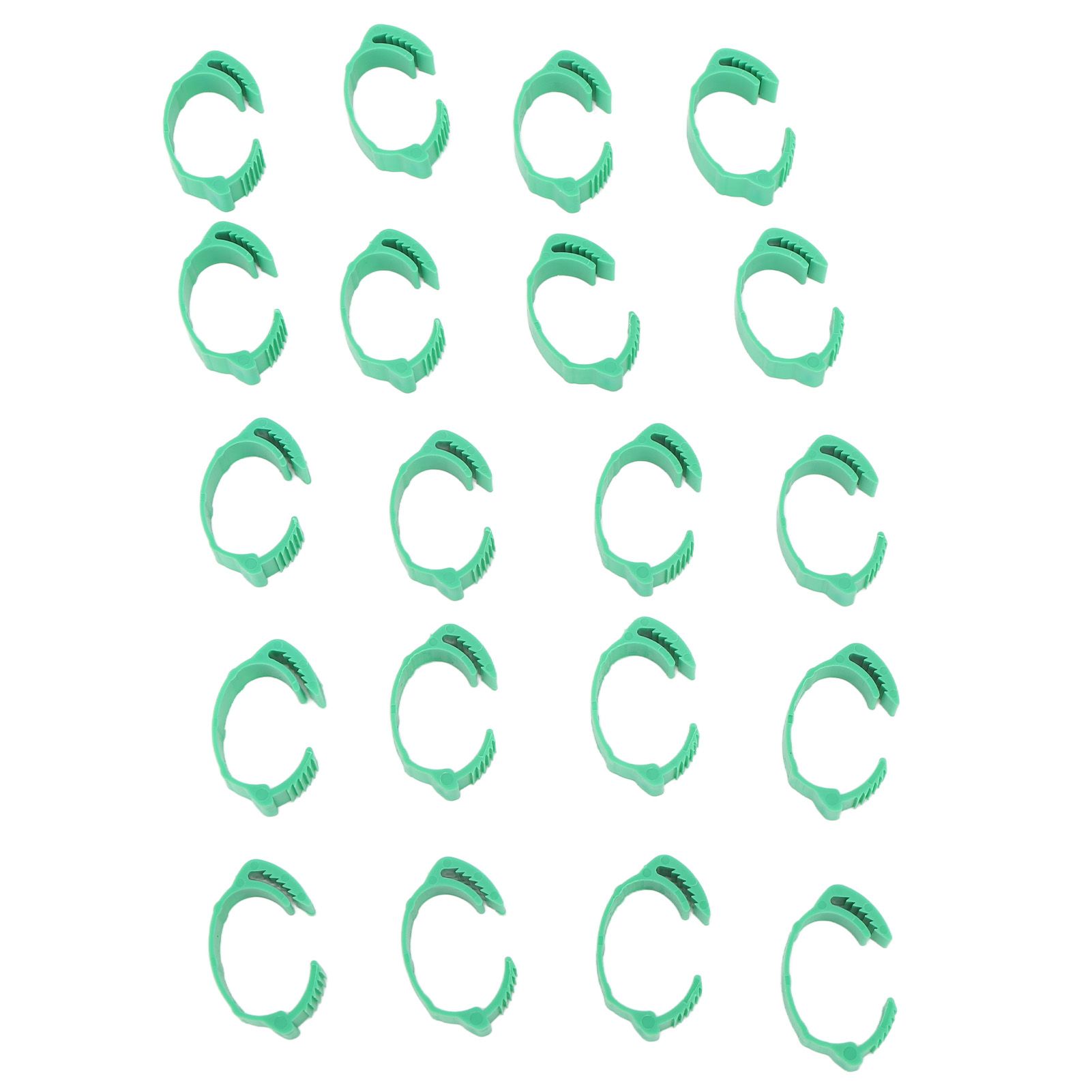 100pcs Chicken Identification Leg Bands Adjustable DIY Clip On Duck Bands for Geese Pigeons Green - Image 2