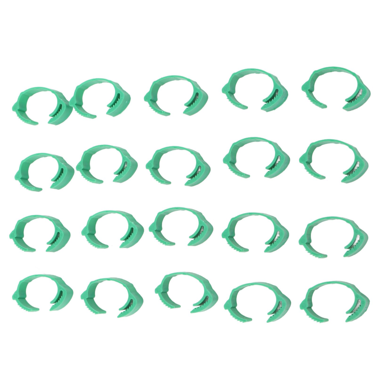 100pcs Chicken Identification Leg Bands Adjustable DIY Clip On Duck Bands for Geese Pigeons Green - Image 7