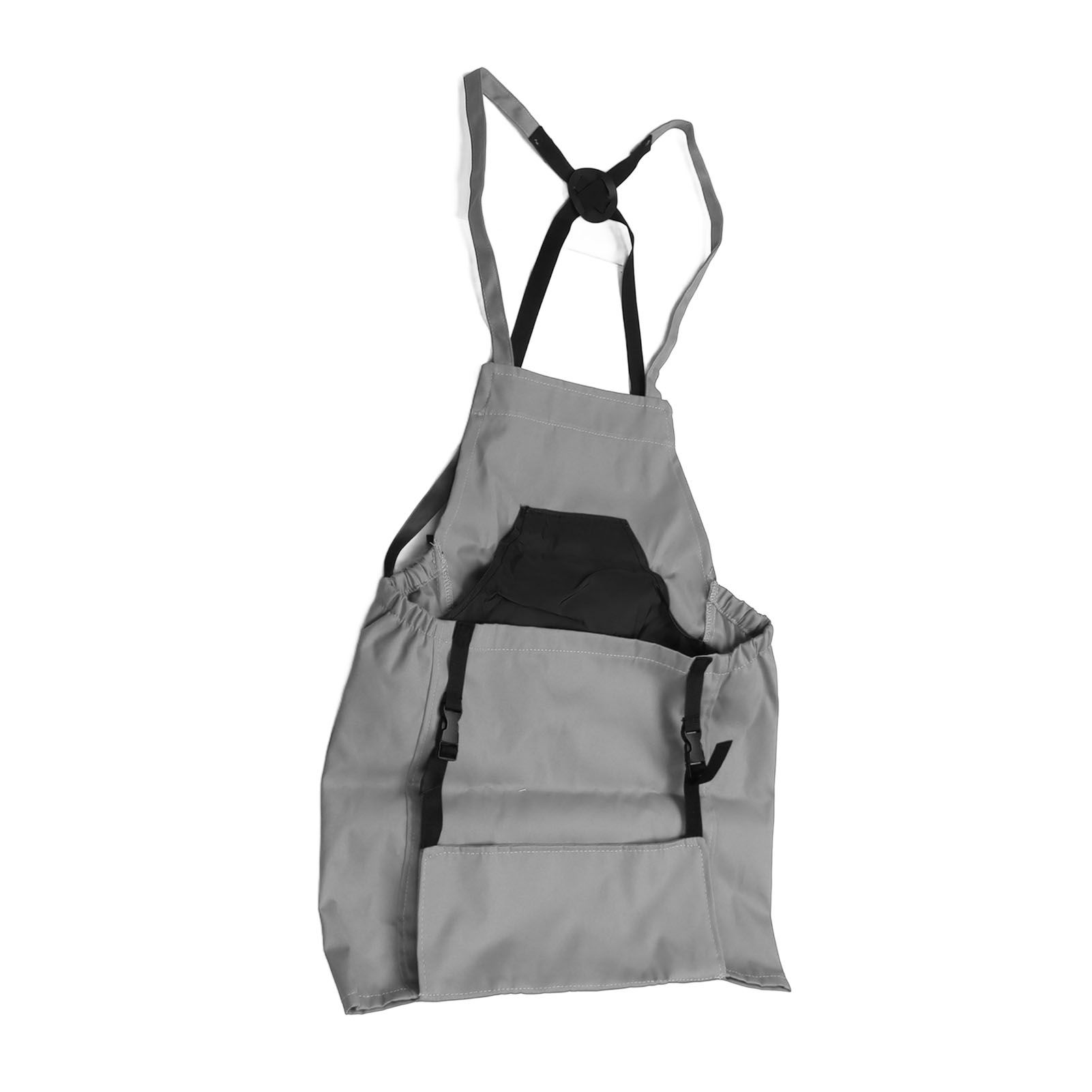 Harvest Bag Fruit Picking Apron Large Capacity Oxford Cloth Quick Release Garden Pouch for Orchard Garden Farm Grey - Image 3