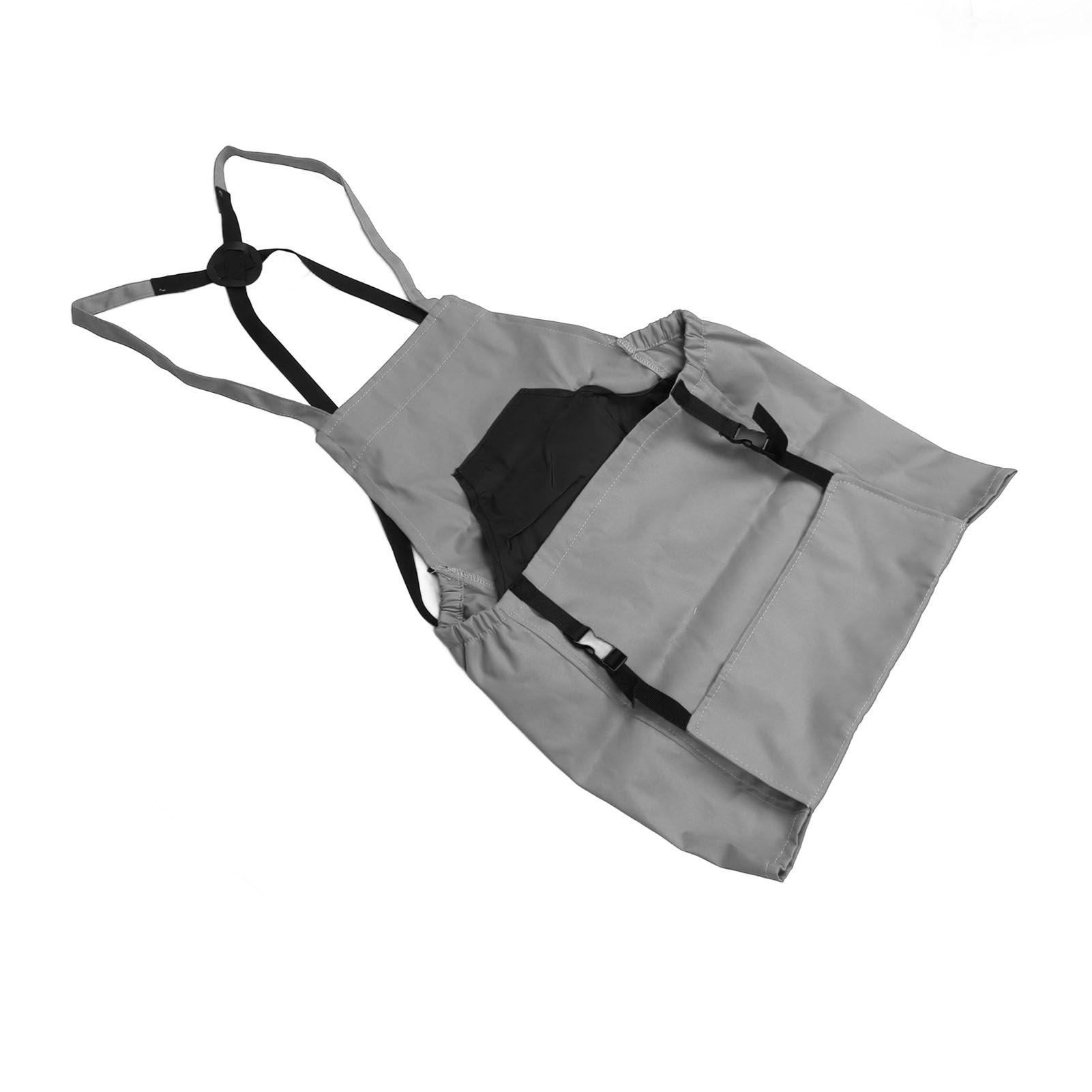 Harvest Bag Fruit Picking Apron Large Capacity Oxford Cloth Quick Release Garden Pouch for Orchard Garden Farm Grey - Image 4